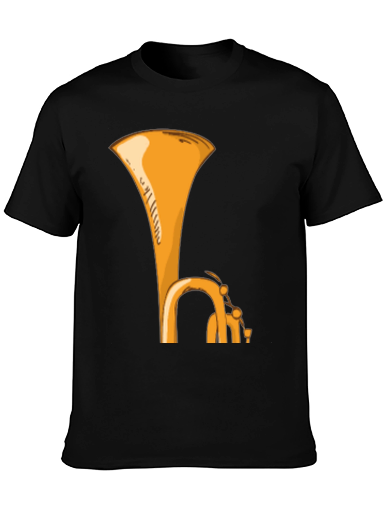 Tuba Graphic Tee - Music Lovers Black T-Shirt