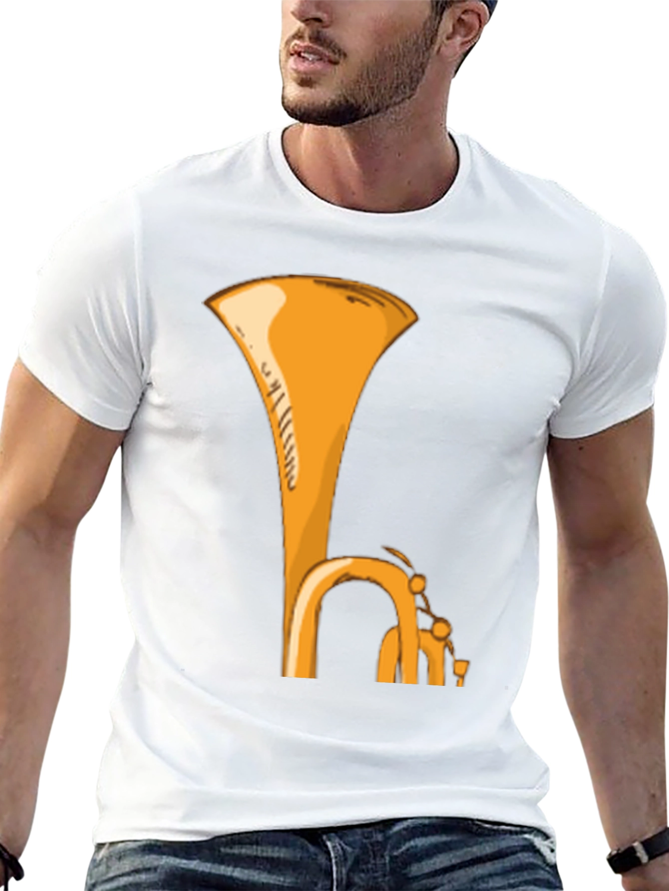 Tuba Graphic Tee - Music Lovers Black T-Shirt
