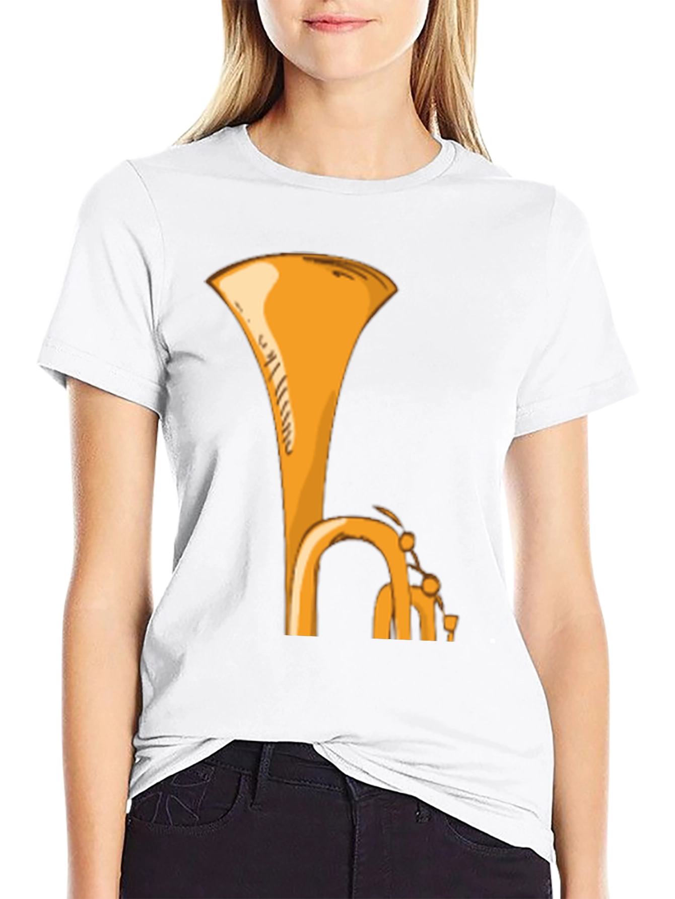 Tuba Graphic Tee - Music Lovers Black T-Shirt