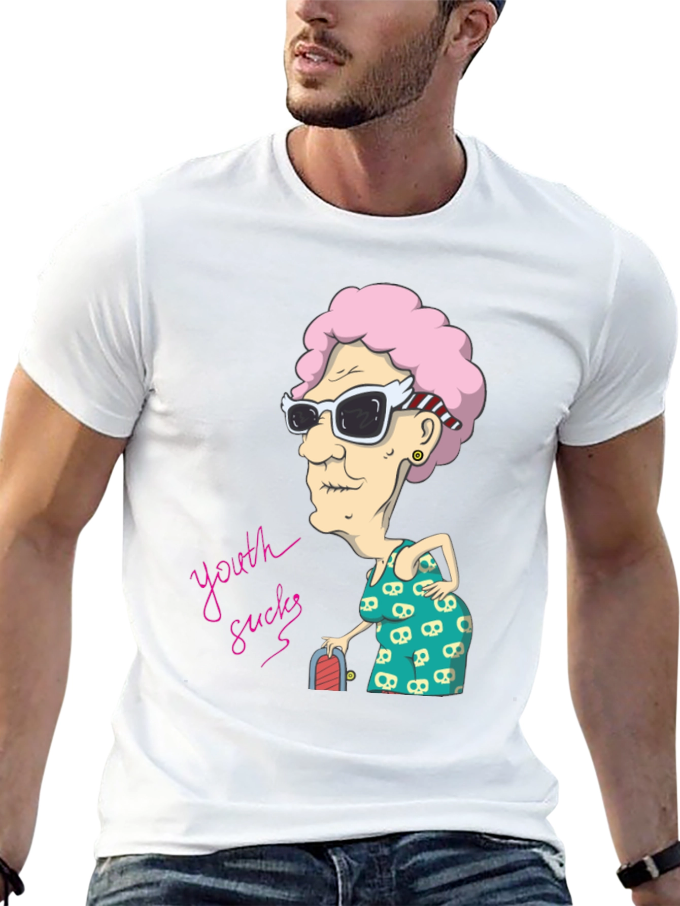 Youth Sucks T-Shirt - Cool Grandma Graphic