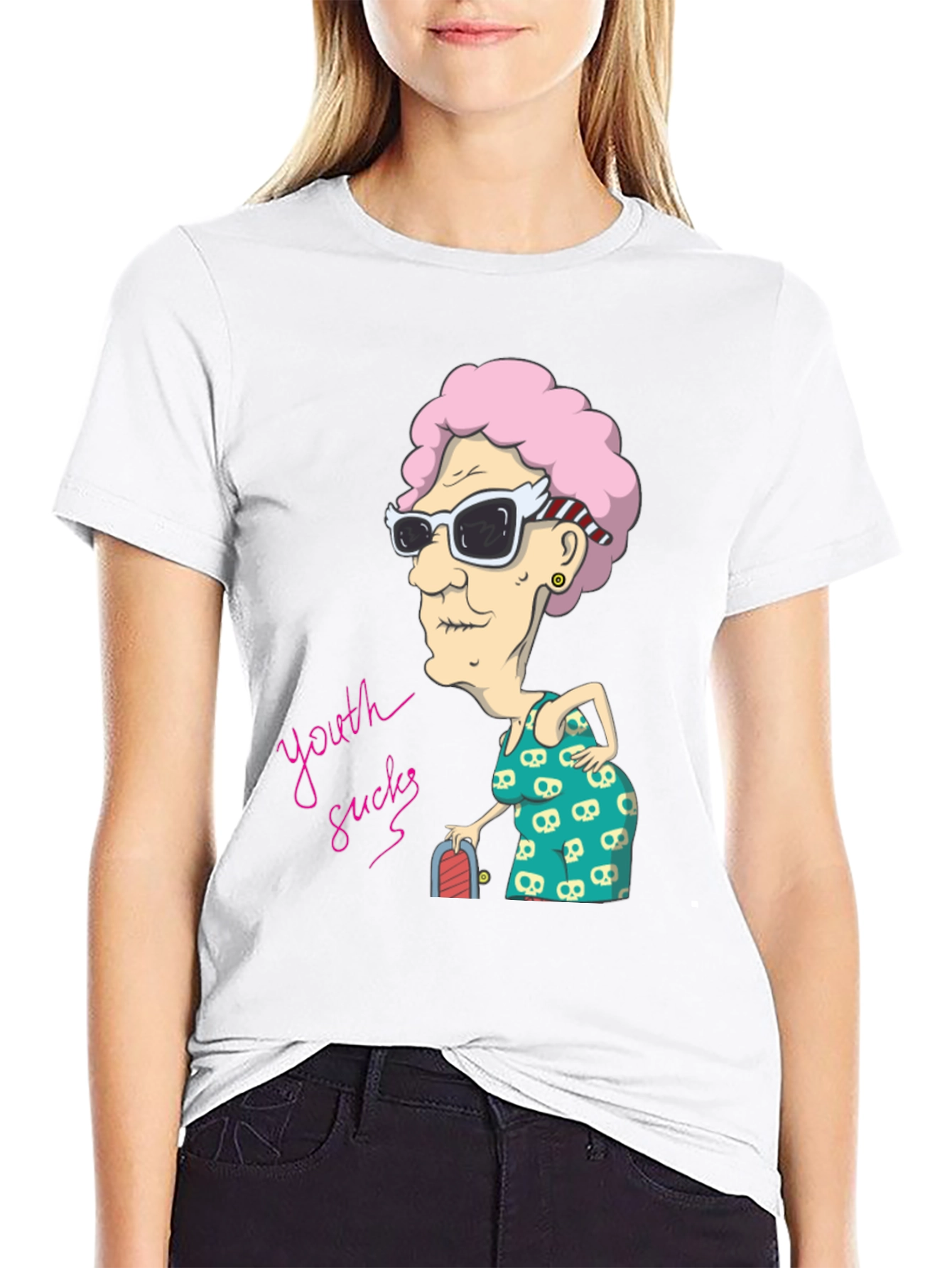 Youth Sucks T-Shirt - Cool Grandma Graphic