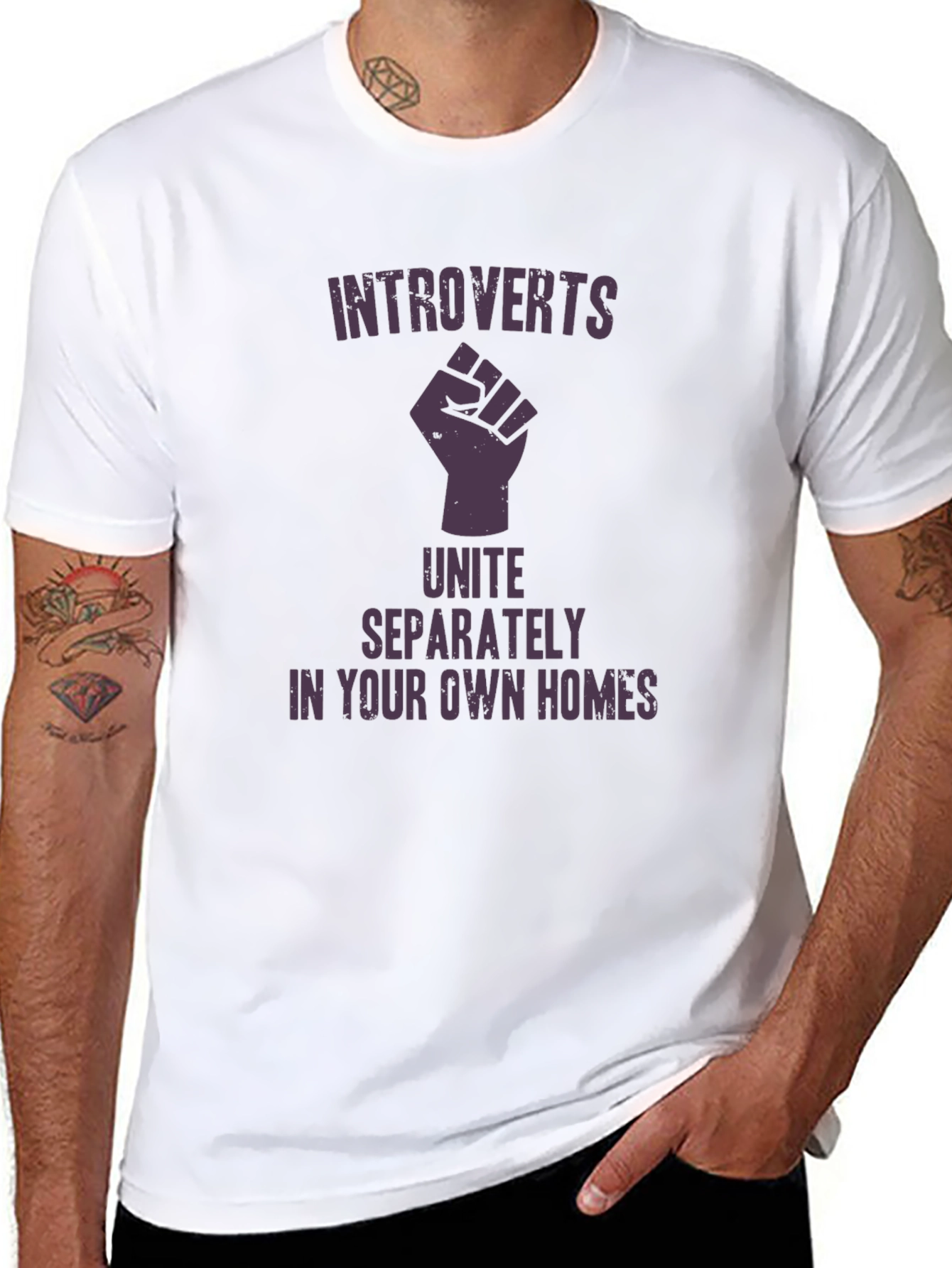 Introverts Unite Graphic T-Shirt