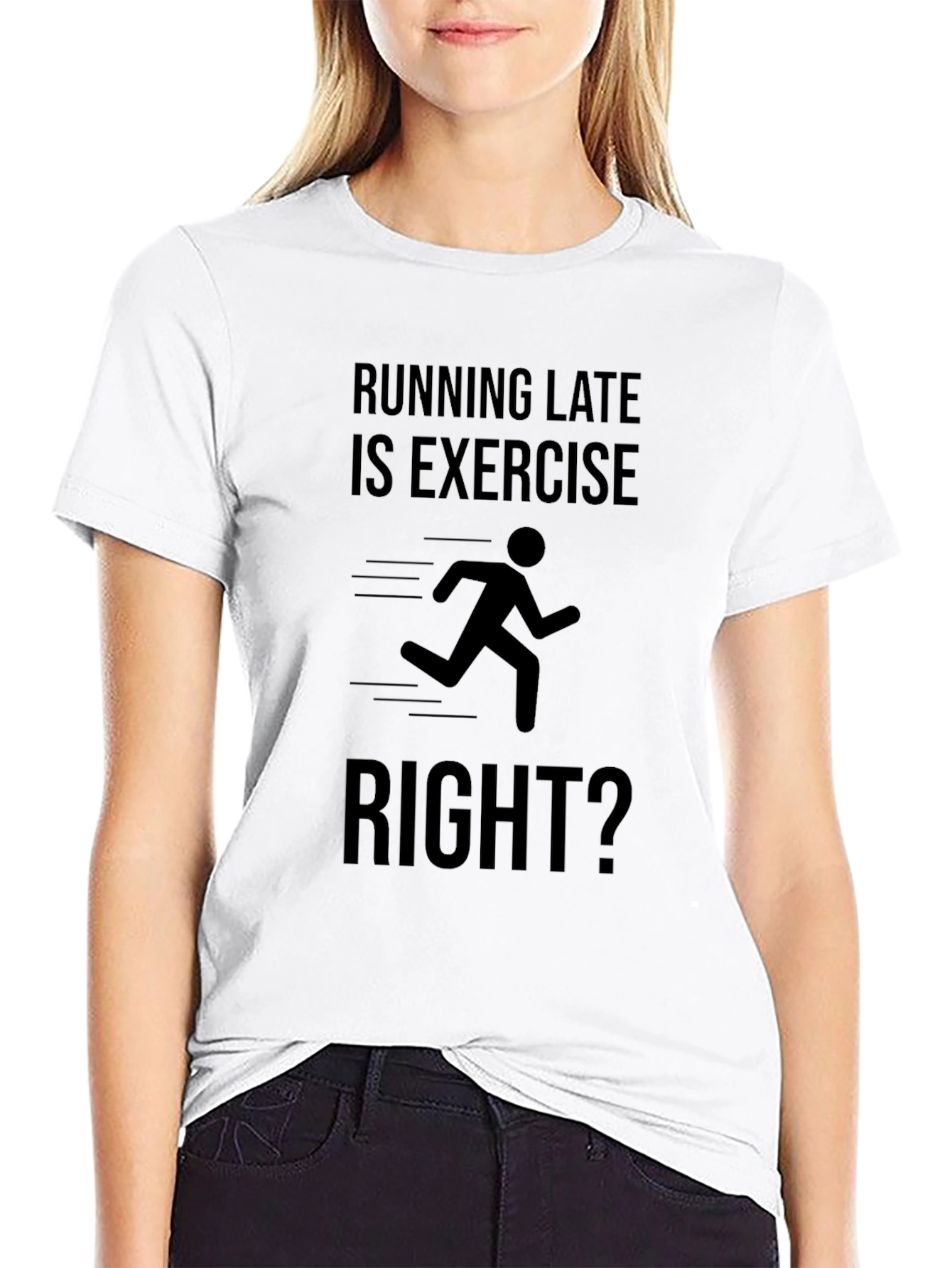 Funny Running Late Exercise T-Shirt