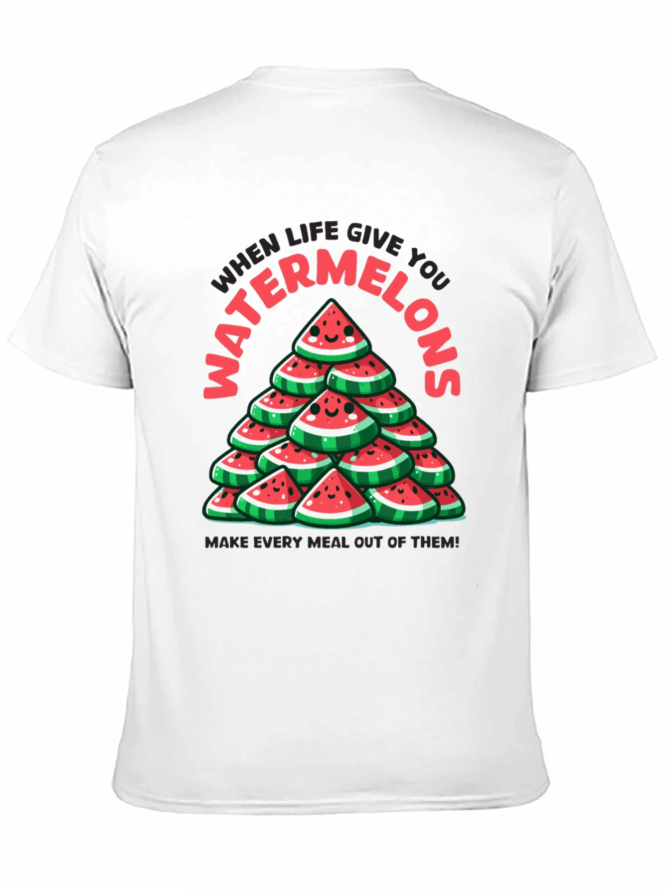 Watermelon Graphic Tee - When Life Gives You Watermelons!