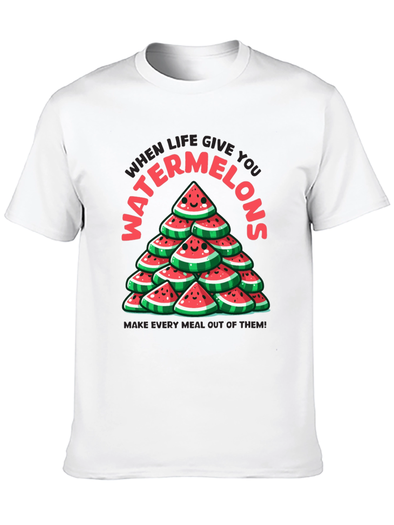 Watermelon Graphic Tee - When Life Gives You Watermelons!