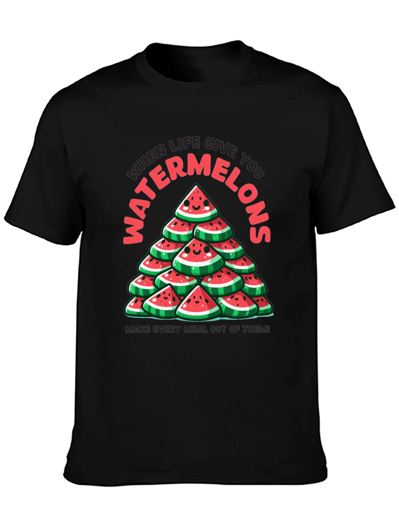 Watermelon Graphic Tee - When Life Gives You Watermelons!