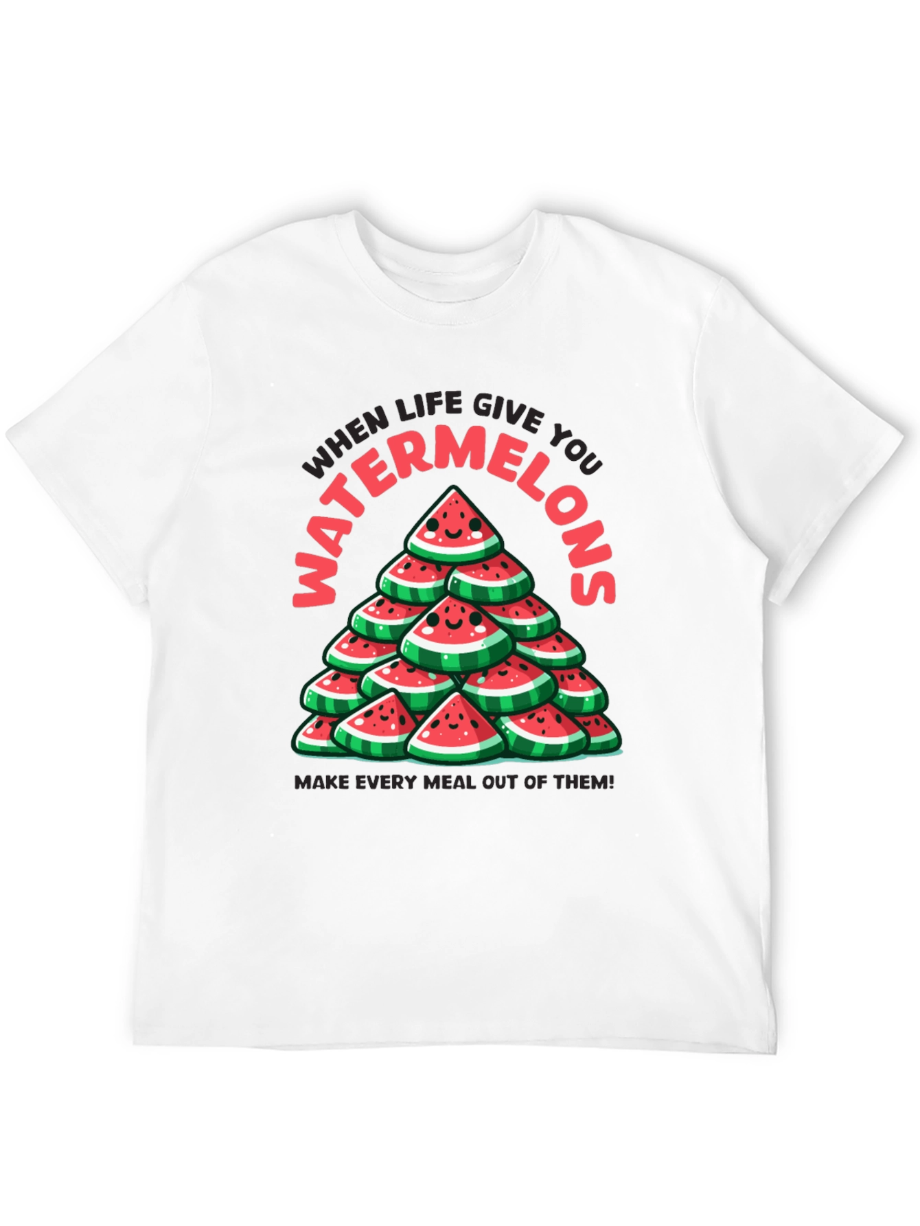 Watermelon Graphic Tee - When Life Gives You Watermelons!