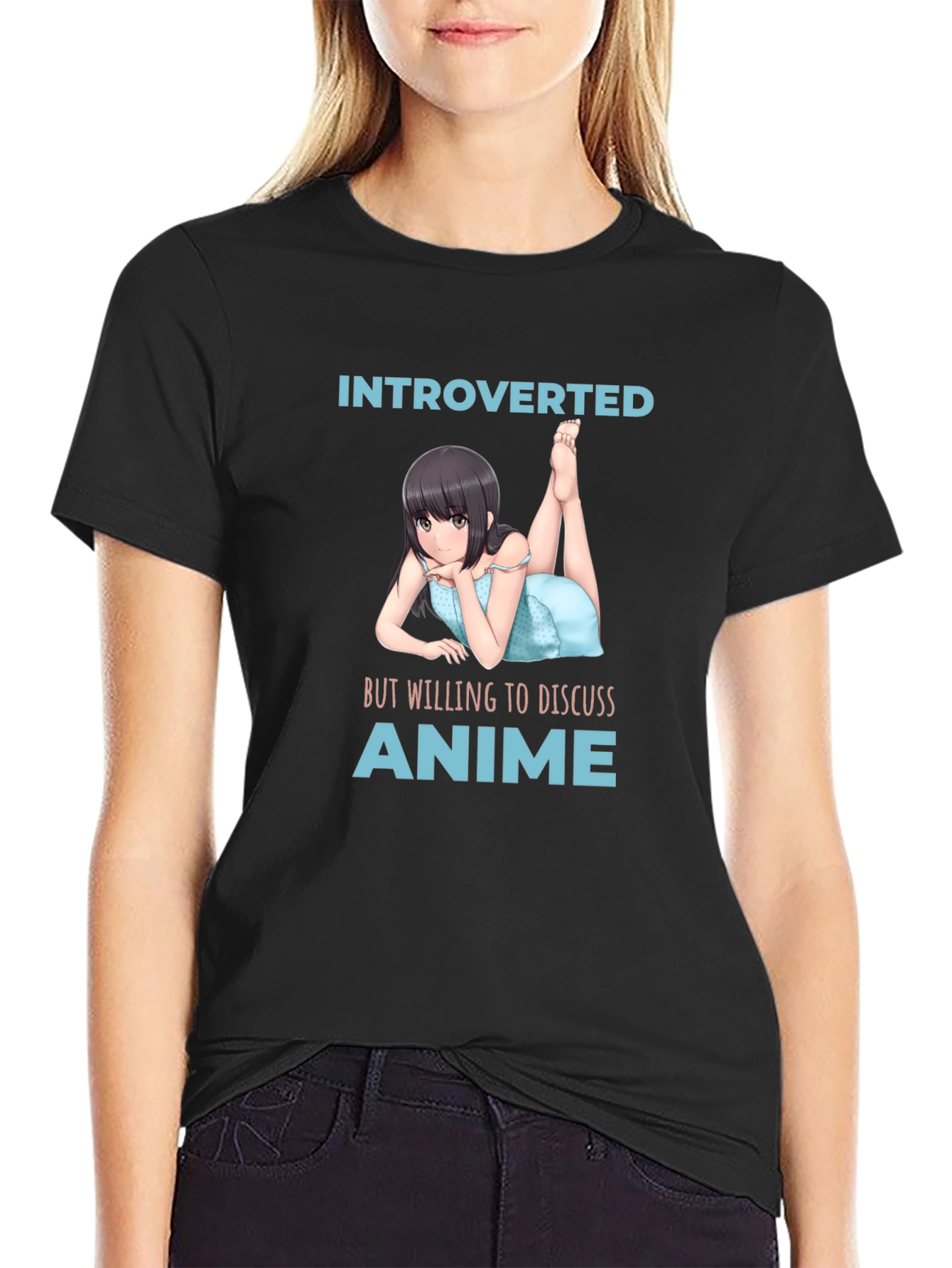 Introverted Anime Lover T-Shirt - Black