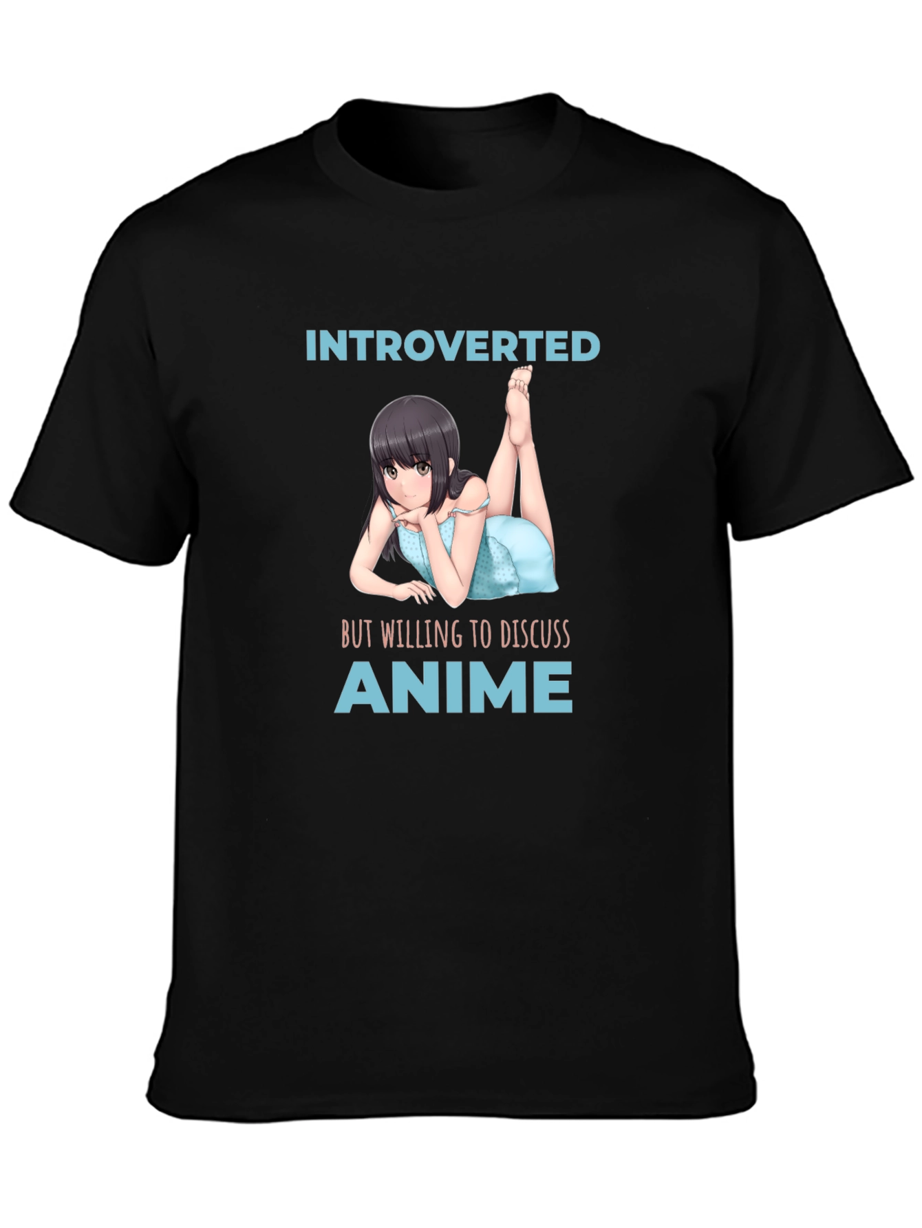 Introverted Anime Lover T-Shirt - Black