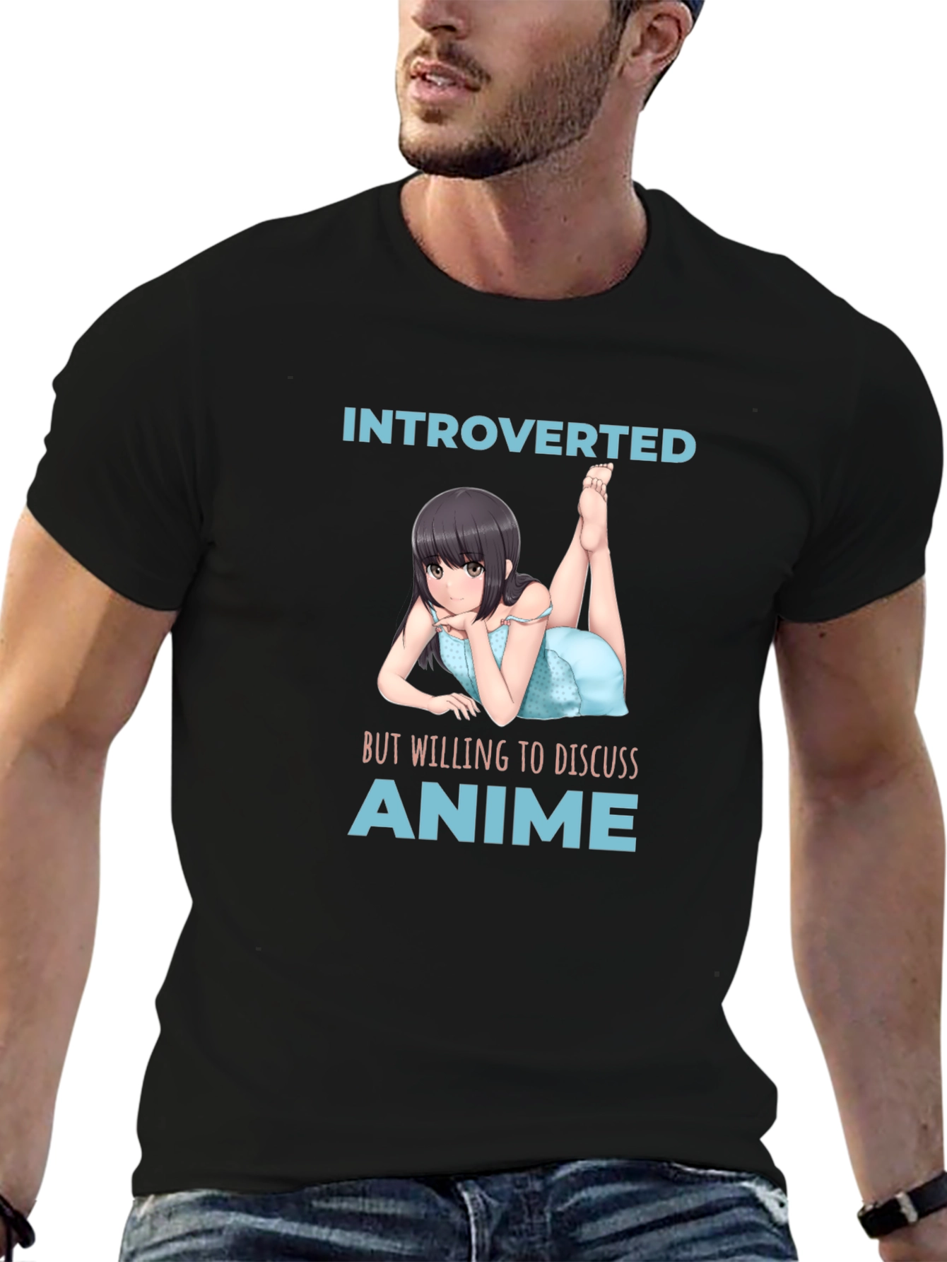 Introverted Anime Lover T-Shirt - Black