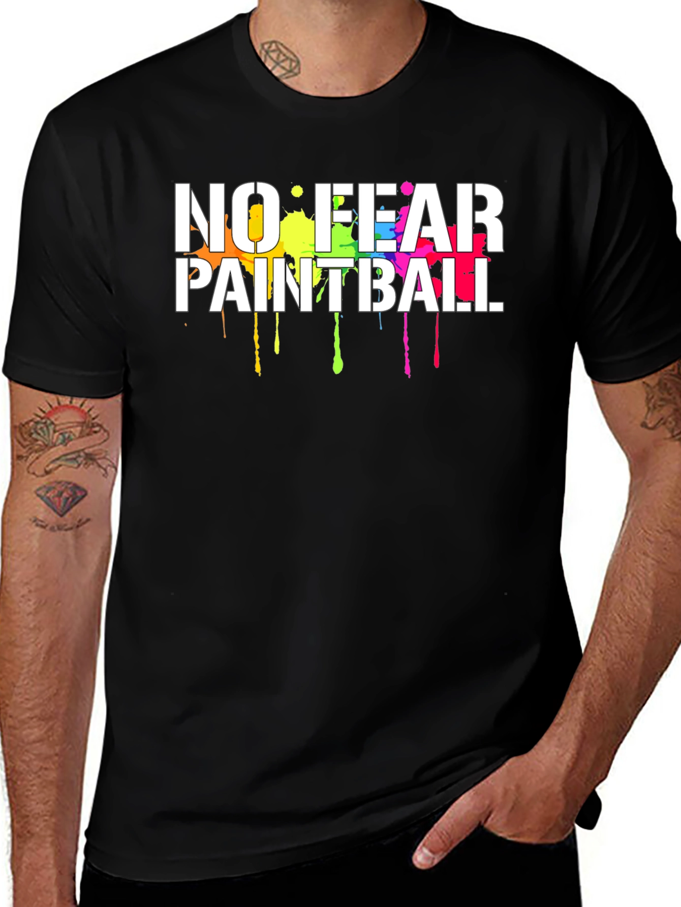 No Fear Paintball Black T-Shirt