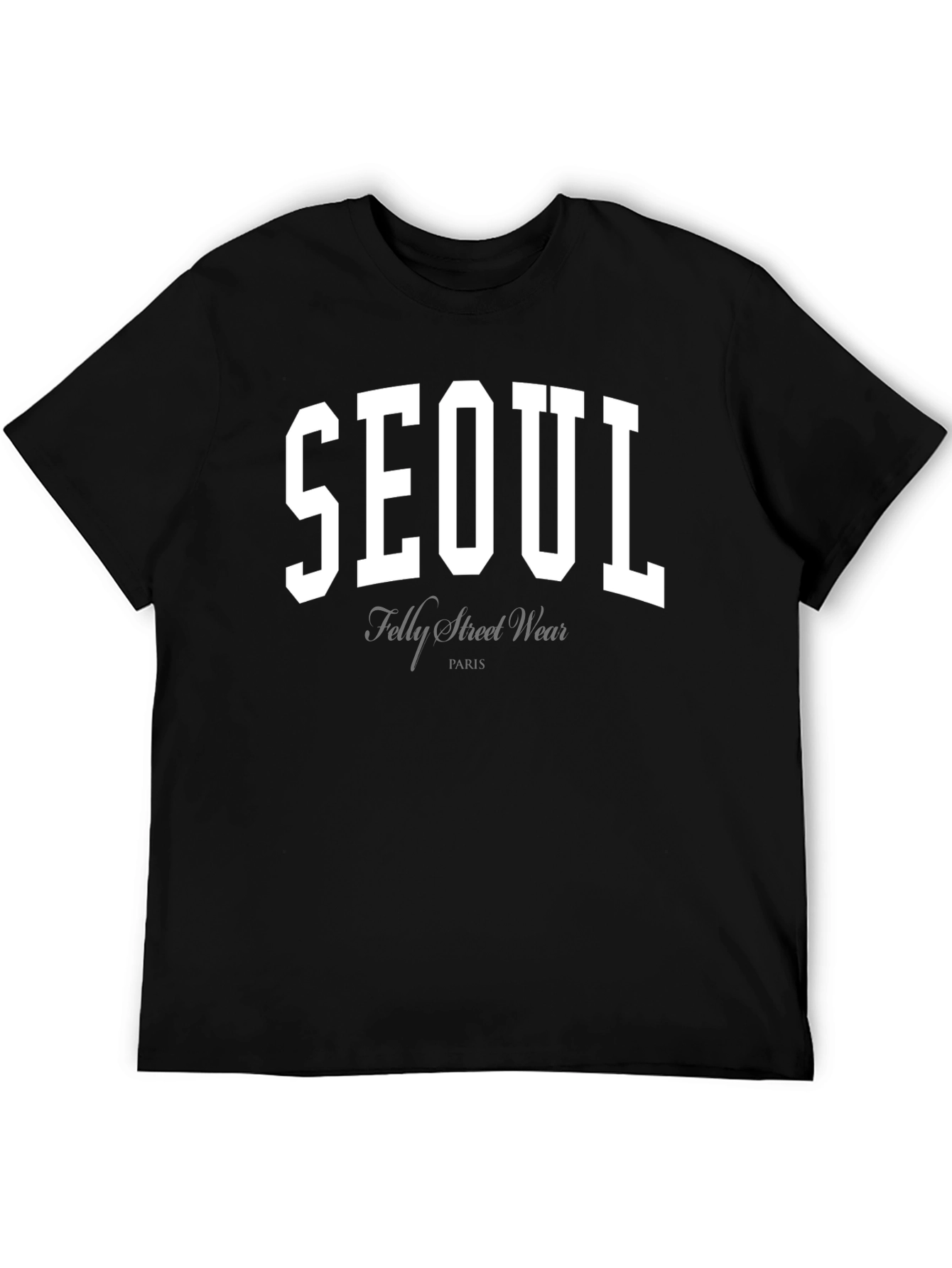 Seoul Street Wear Black T-Shirt