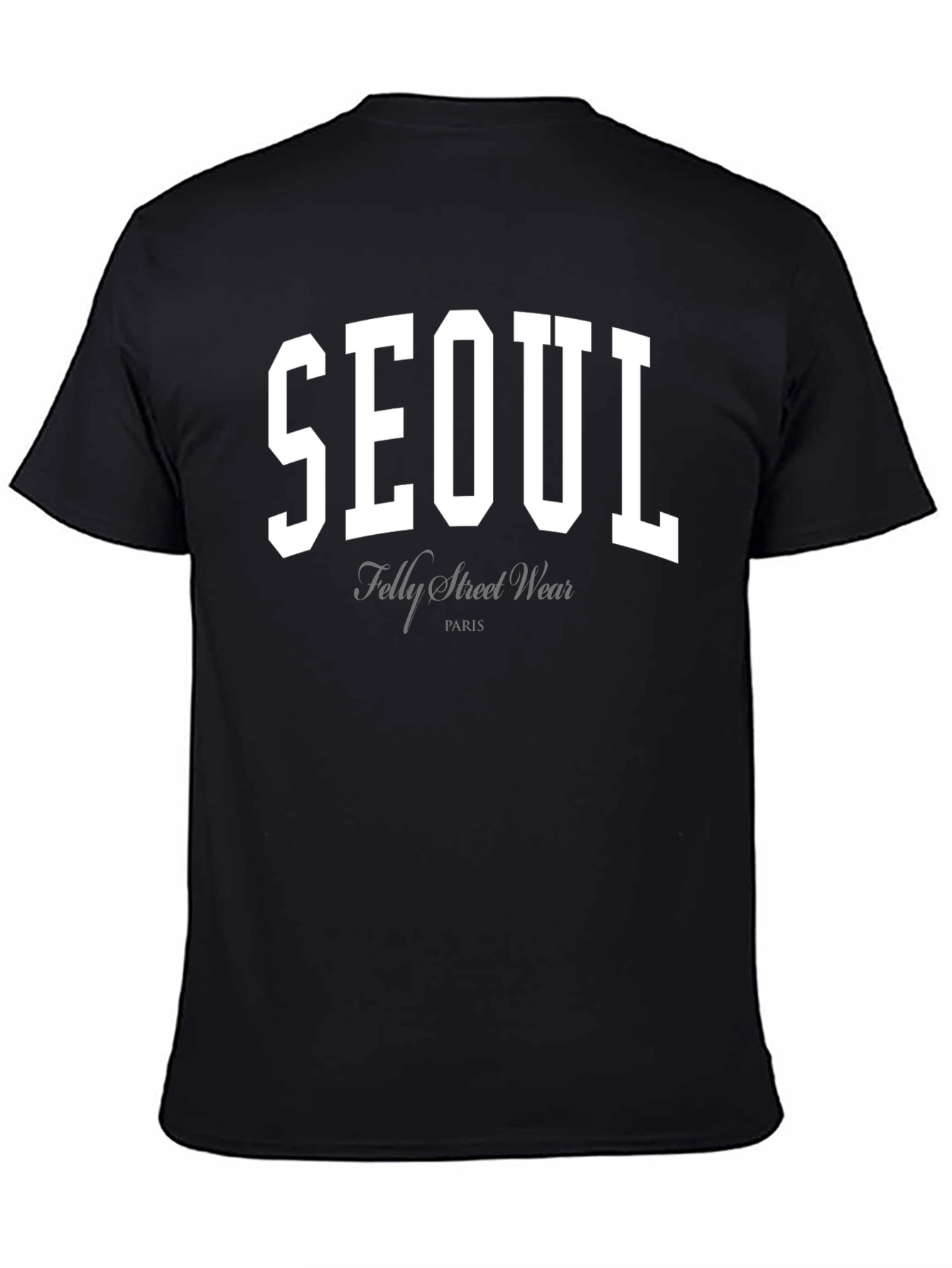 Seoul Street Wear Black T-Shirt