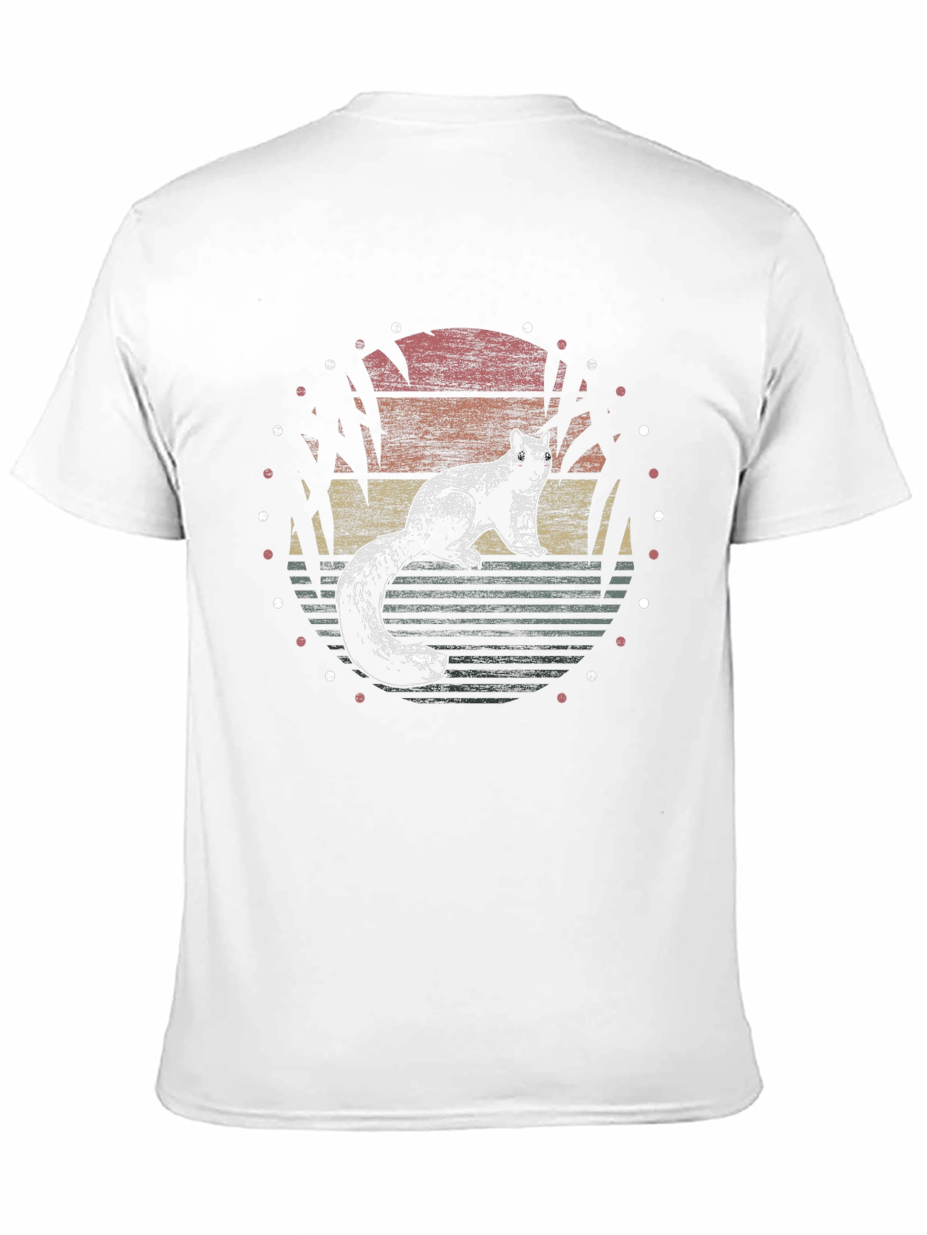 Retro Squirrel Sunset Graphic T-Shirt