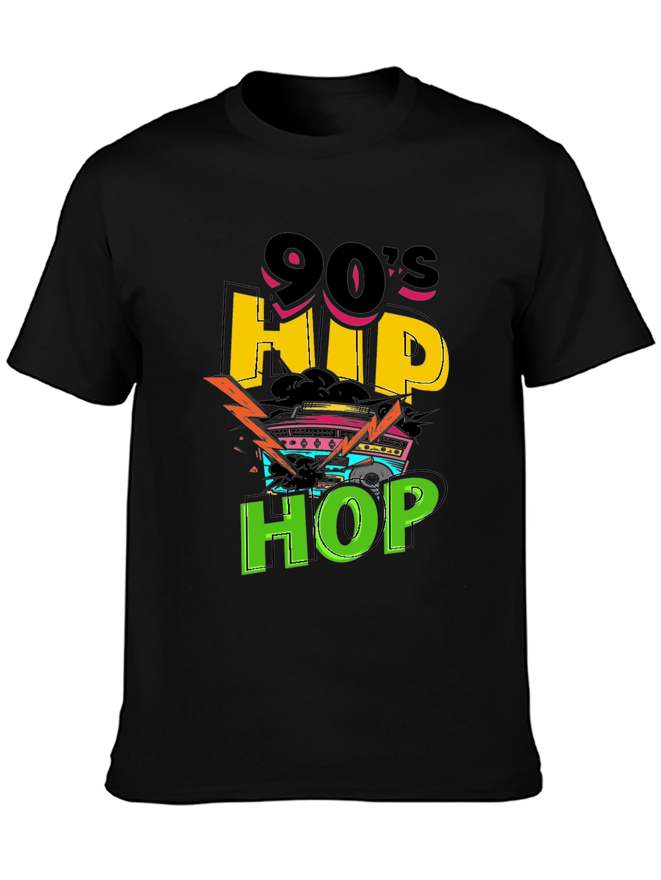 90s Hip Hop Graphic Tee - Retro Style T-Shirt
