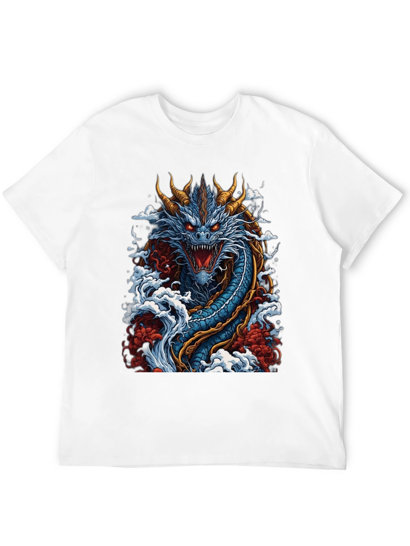 Dragon Graphic T-Shirt - Mens Black Tee