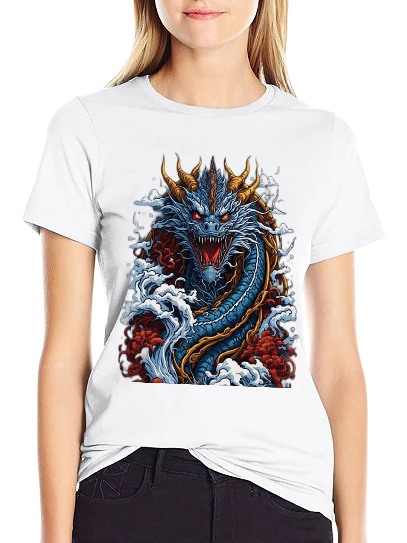 Dragon Graphic T-Shirt - Mens Black Tee