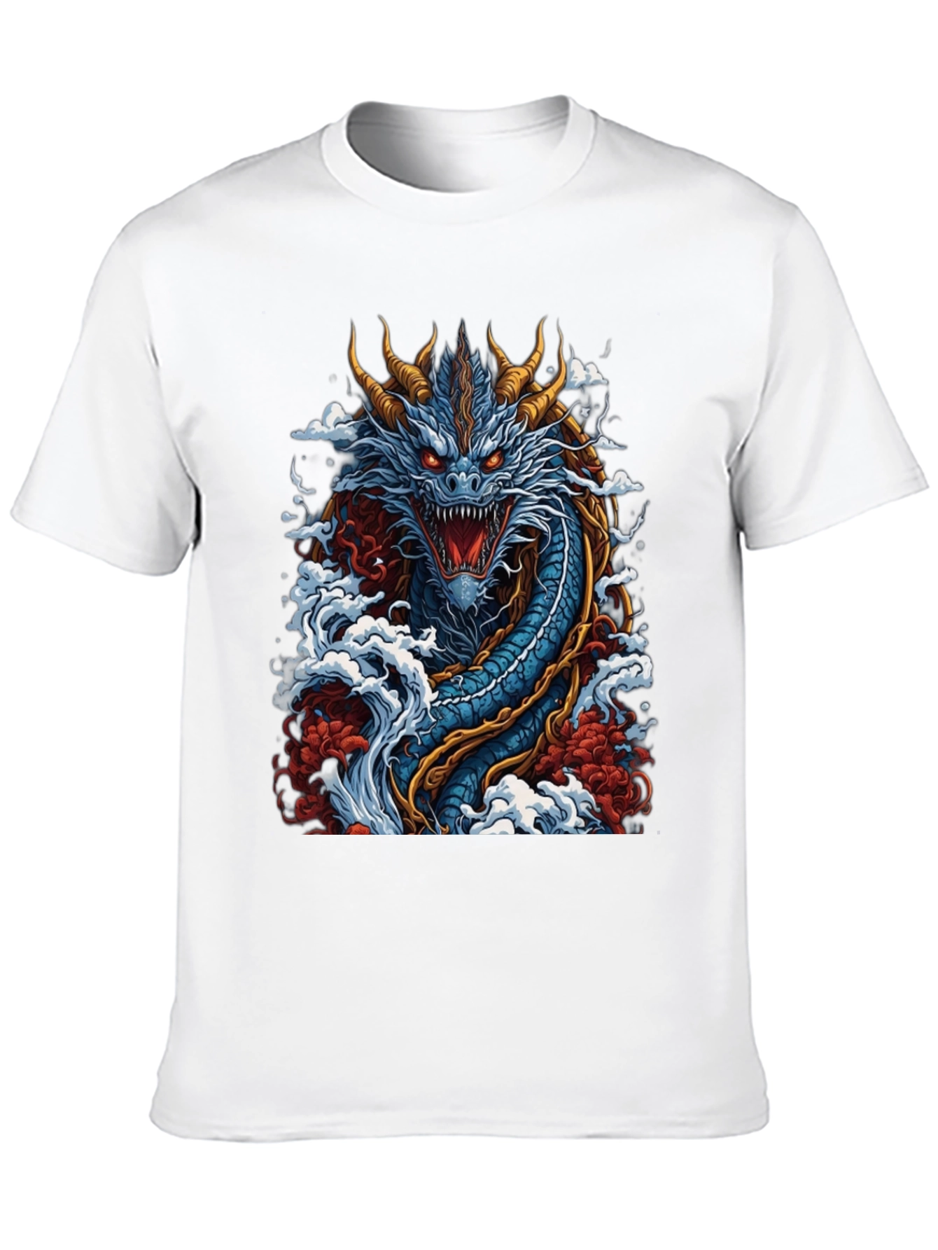 Dragon Graphic T-Shirt - Mens Black Tee