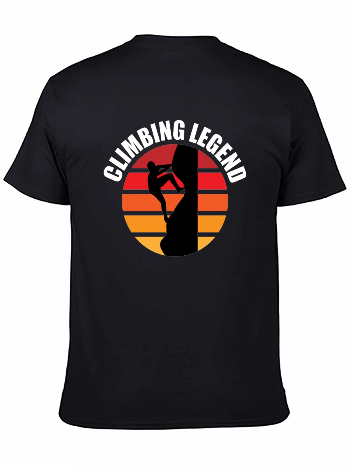 Climbing Legend Black Graphic Tee