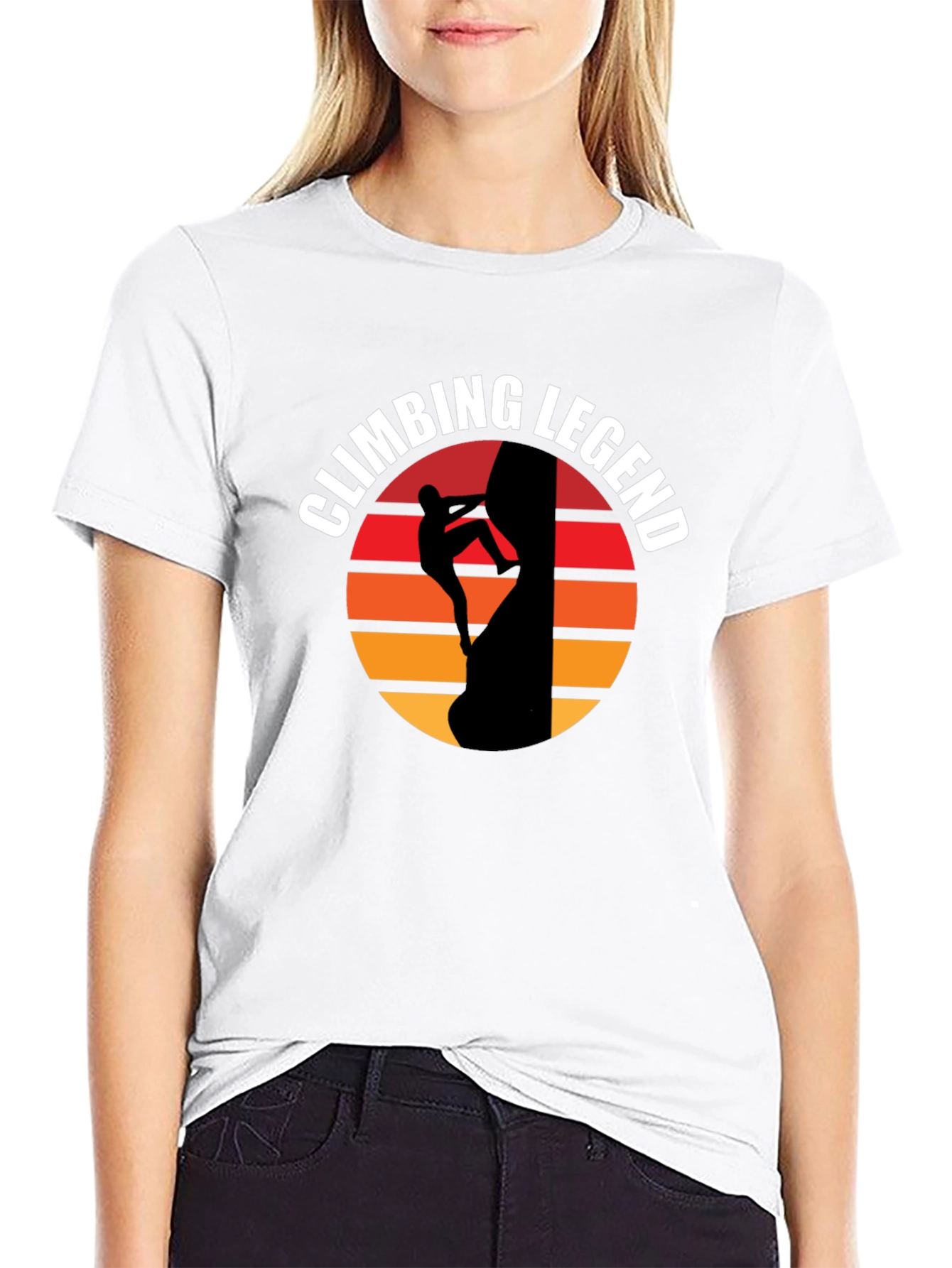 Climbing Legend Black Graphic Tee