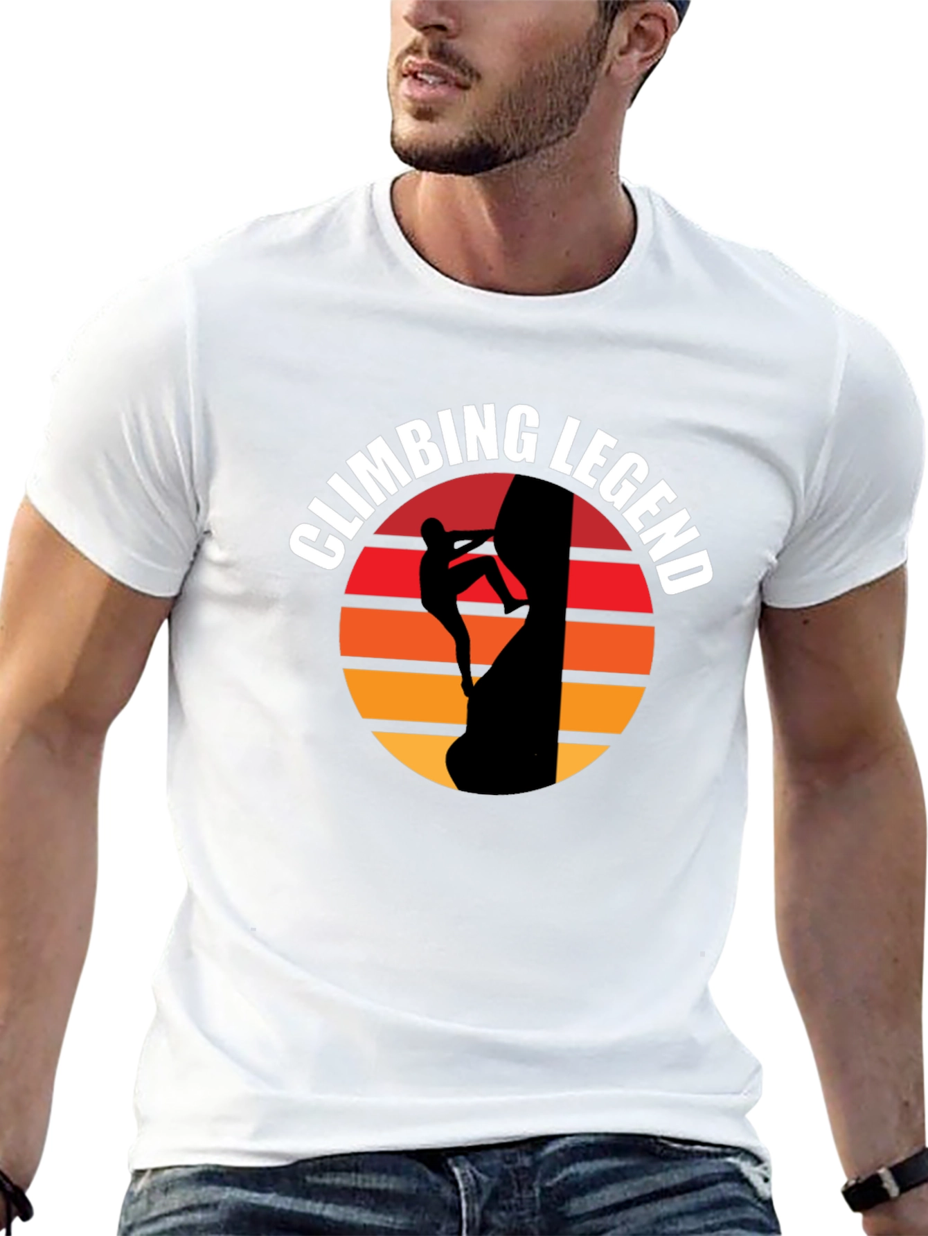 Climbing Legend Black Graphic Tee