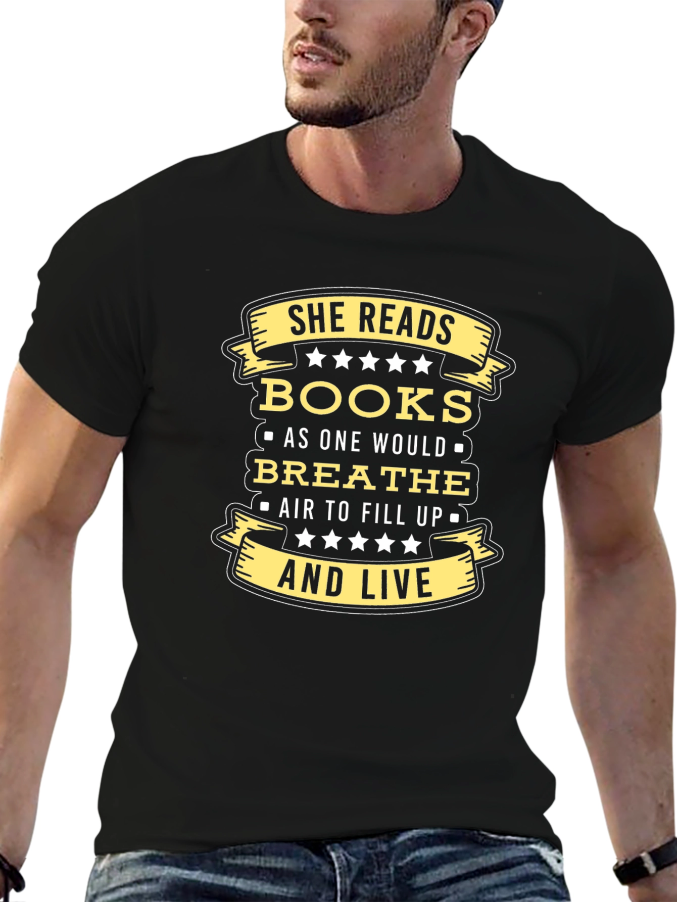 She Reads Books T-Shirt - Reader Apparel