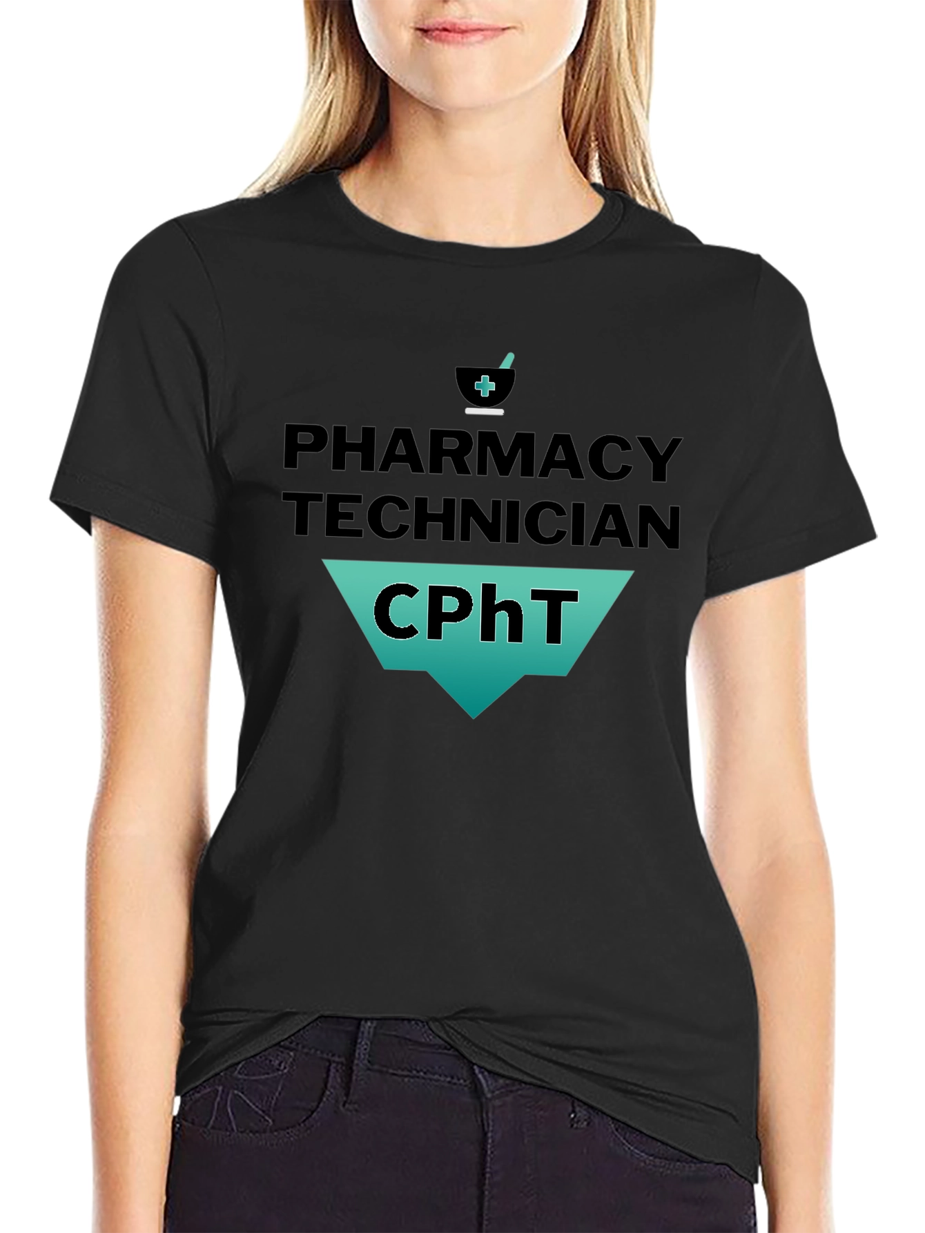 Pharmacy Technician CPhT T-Shirt - Black