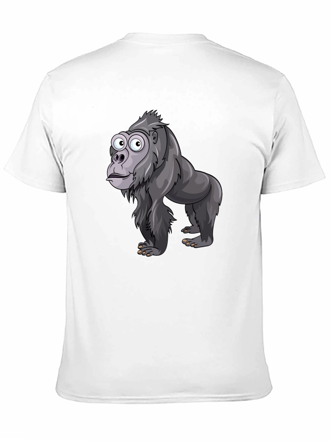 Funny Gorilla Graphic T-Shirt - Black