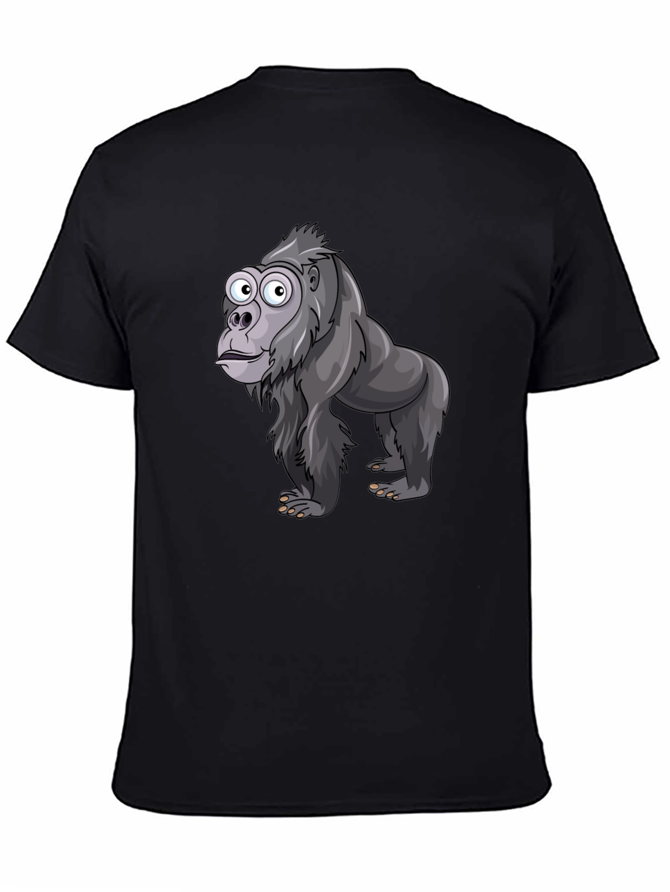 Funny Gorilla Graphic T-Shirt - Black