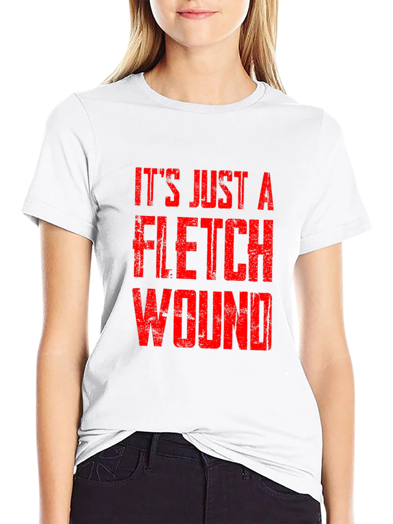 Its Just a Flesh Wound T-Shirt - Black