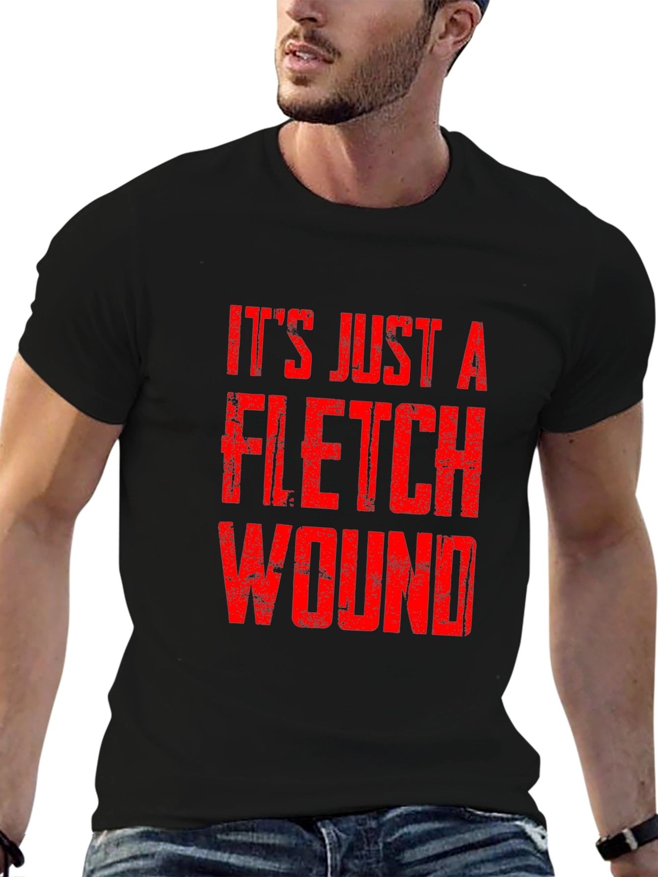 Its Just a Flesh Wound T-Shirt - Black