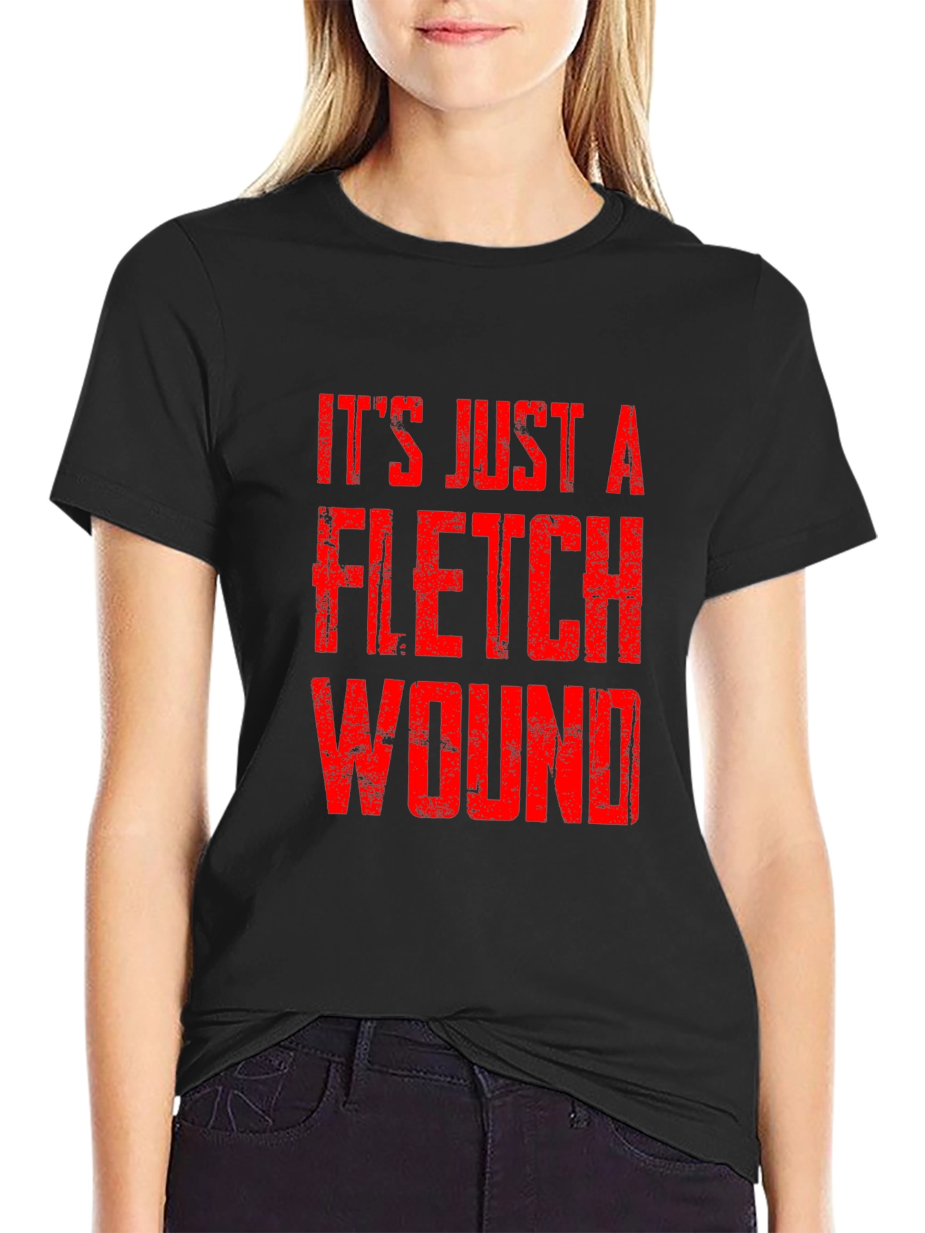 Its Just a Flesh Wound T-Shirt - Black