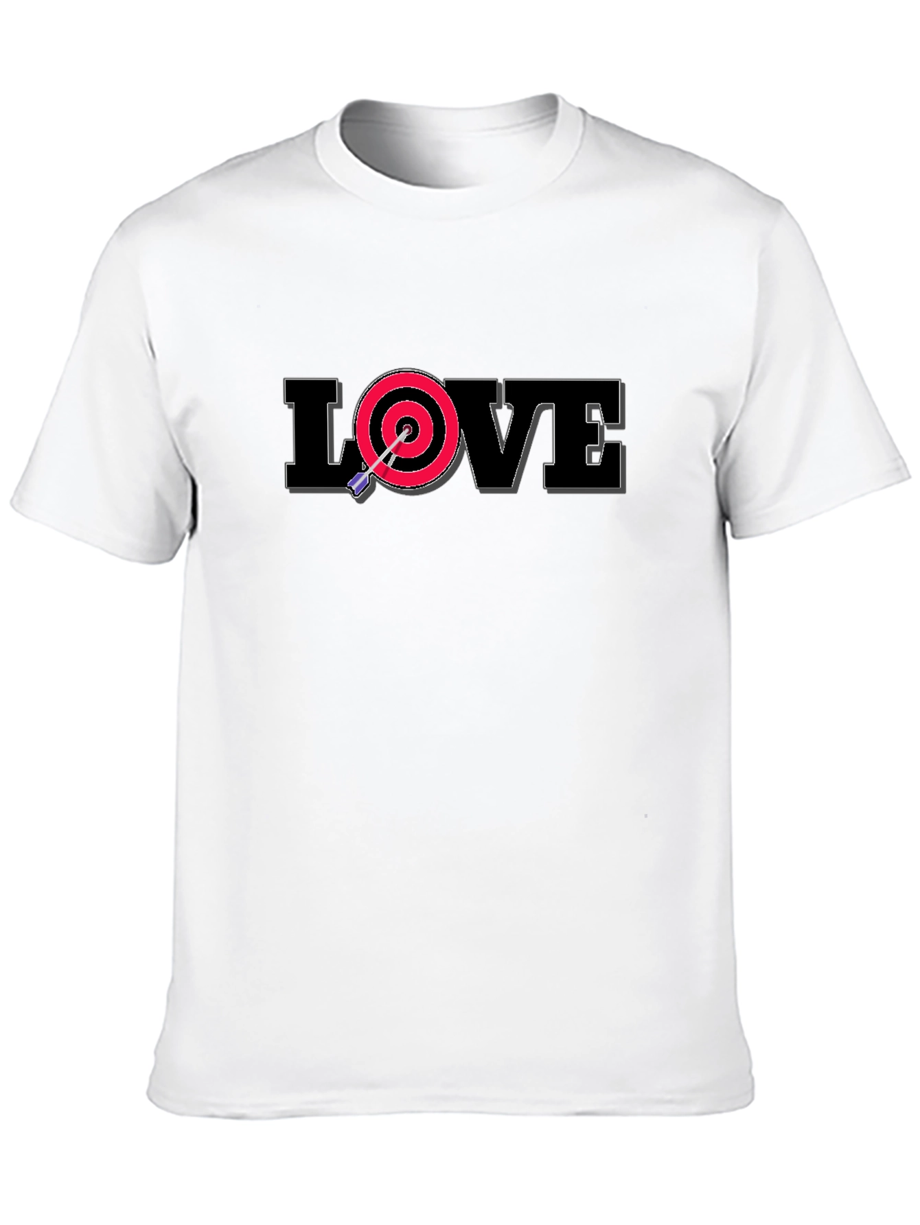 LOVE Dartboard T-Shirt - Perfect Aim True Love