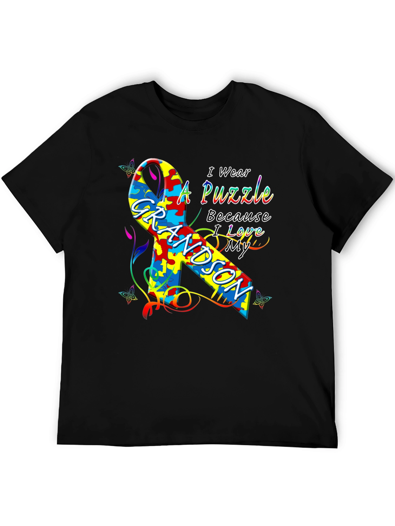 Autism Awareness Grandson T-Shirt