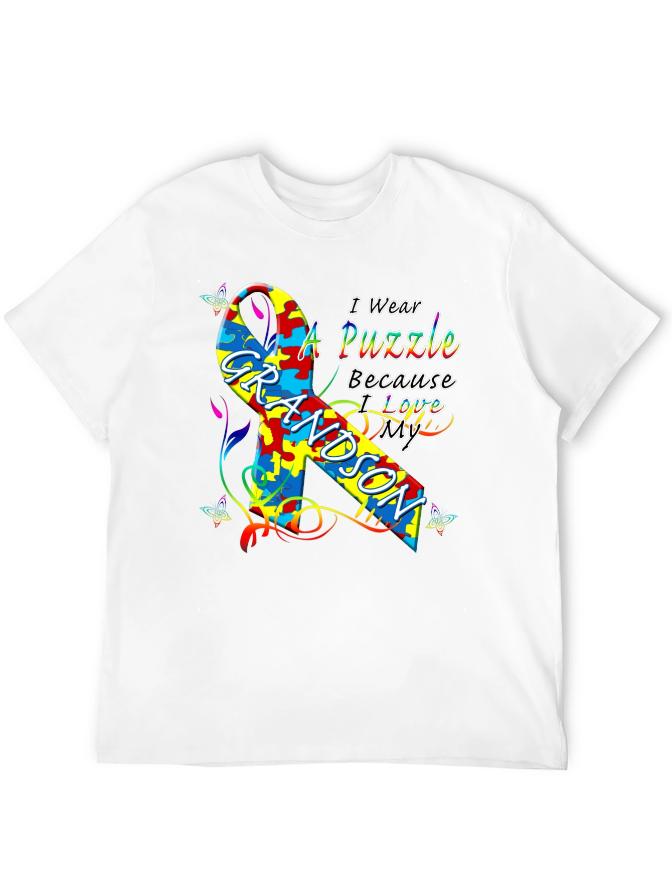 Autism Awareness Grandson T-Shirt