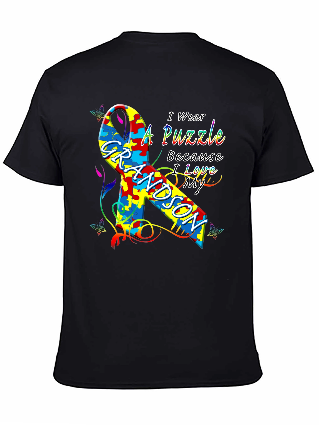 Autism Awareness Grandson T-Shirt