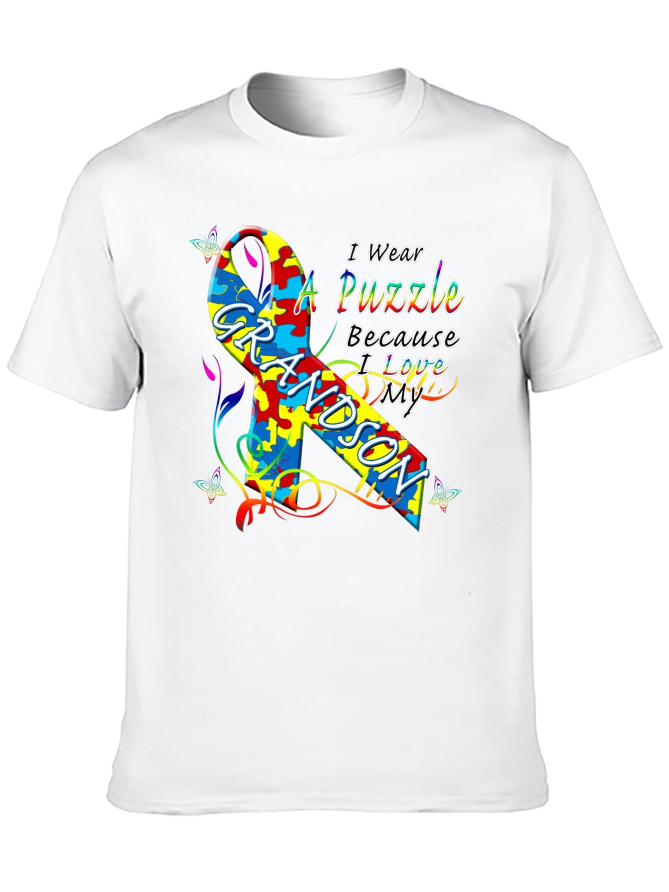 Autism Awareness Grandson T-Shirt