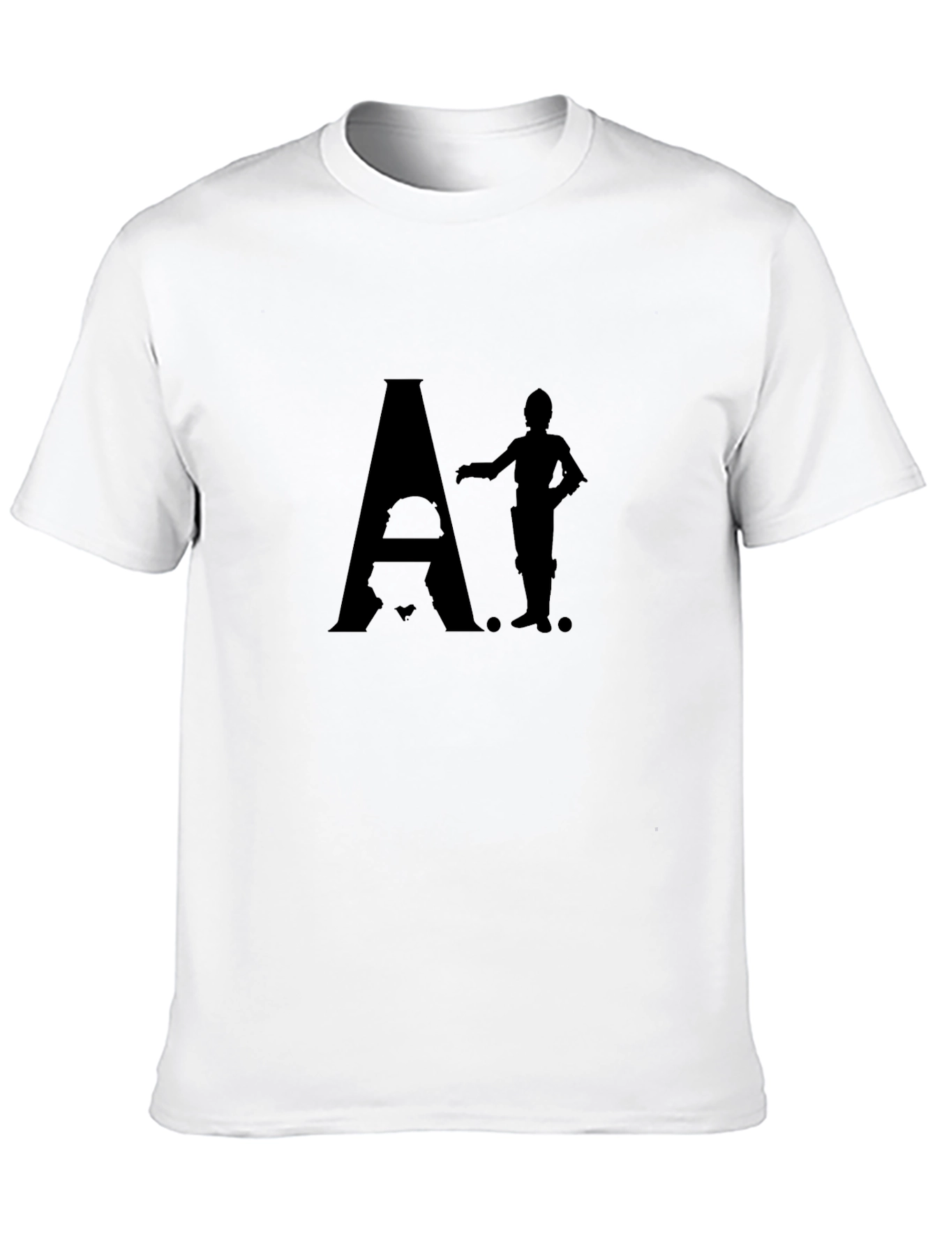 Star Wars Inspired A-Droid Graphic Tee - Black