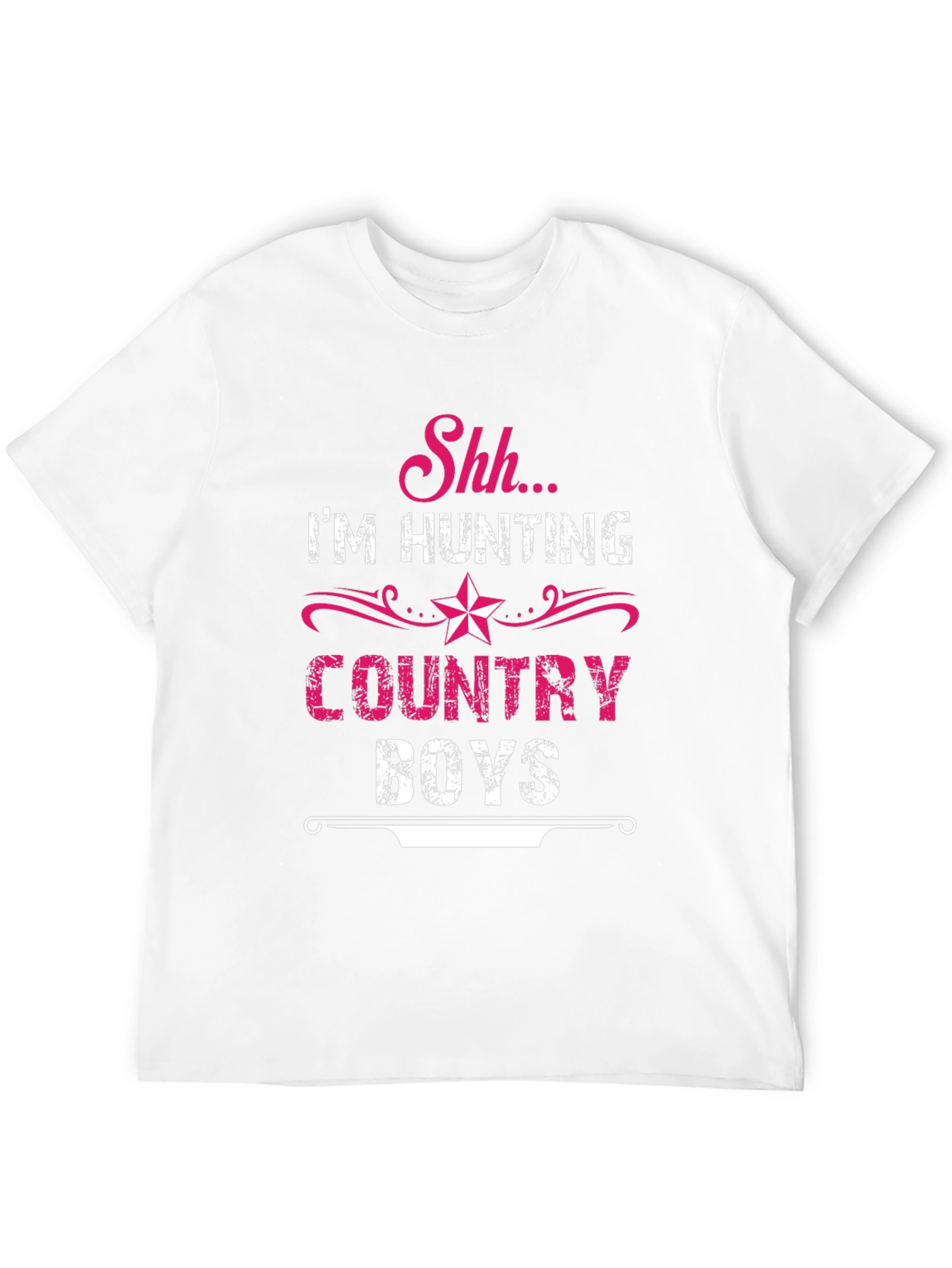 Shh Im Hunting Country Boys Black T-Shirt