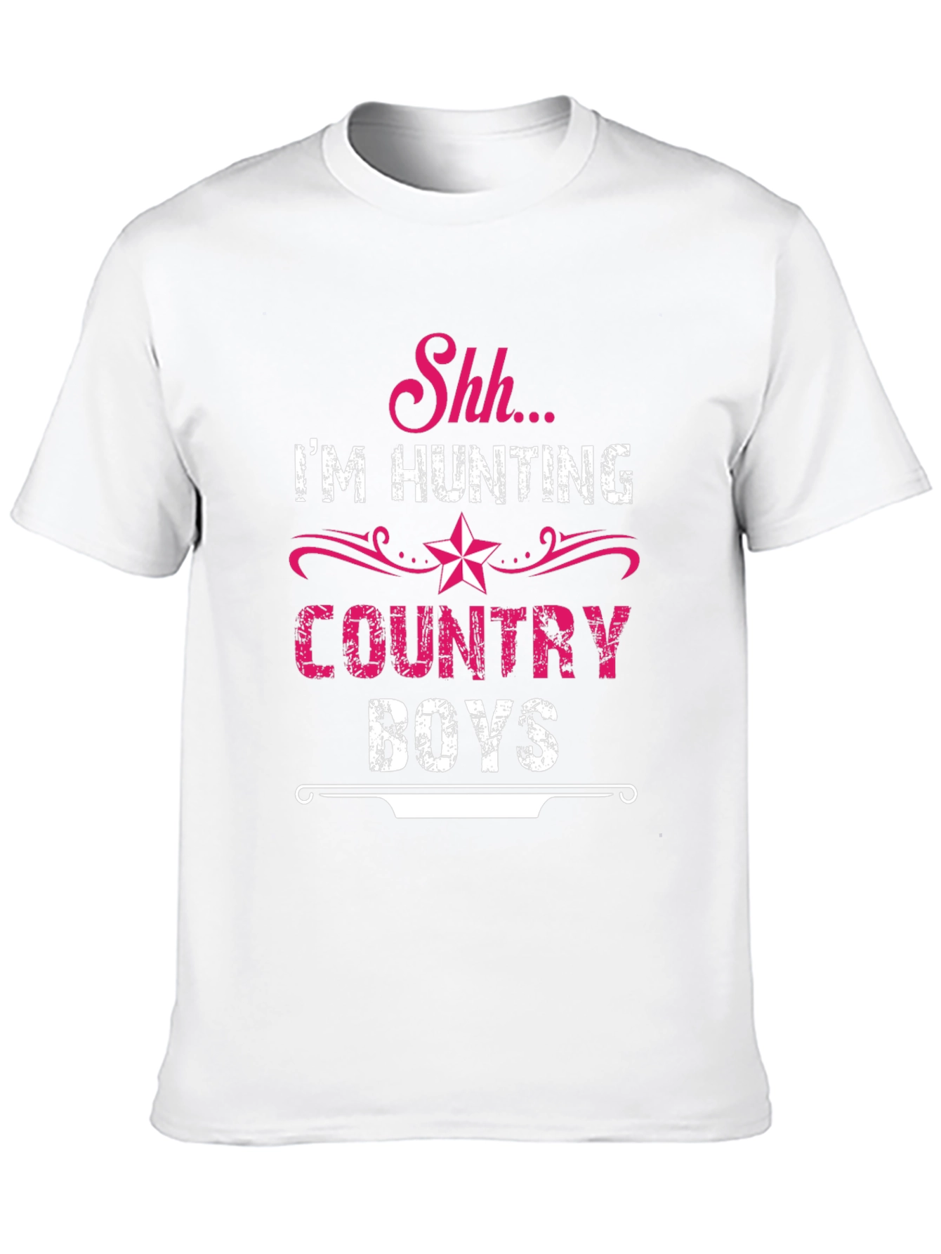 Shh Im Hunting Country Boys Black T-Shirt