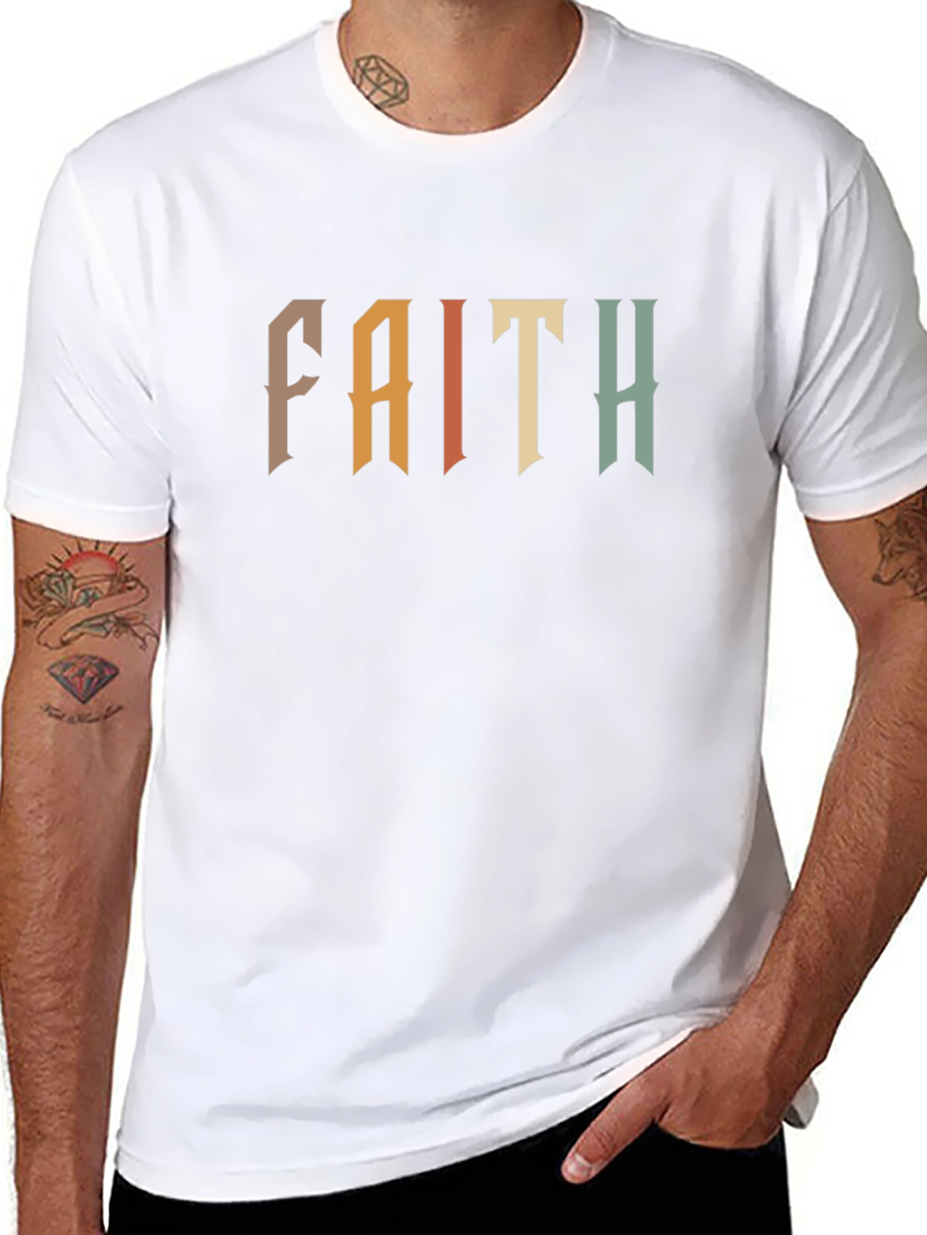 Faith Graphic Tee - Retro Design