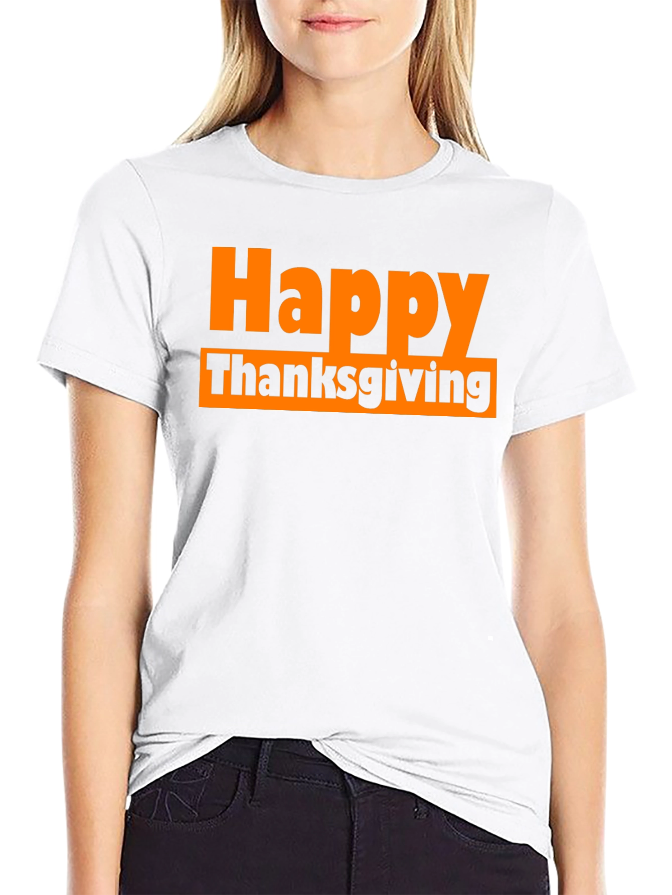 Happy Thanksgiving Black T-Shirt