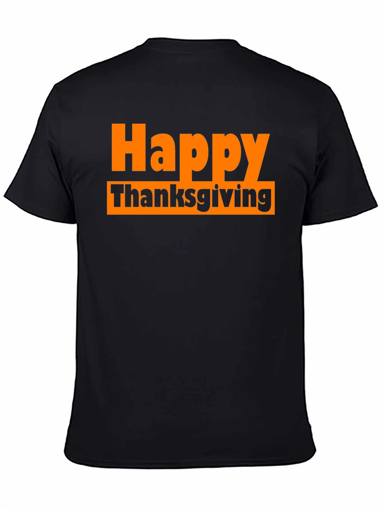 Happy Thanksgiving Black T-Shirt