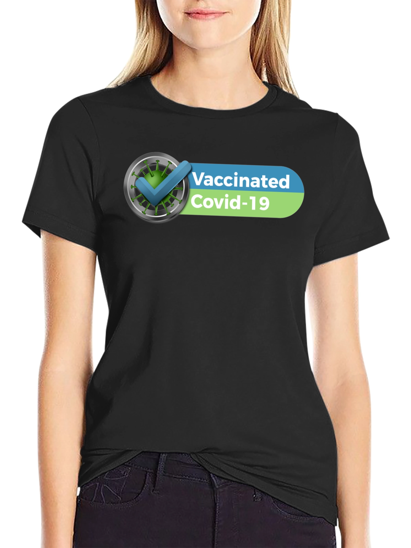 Vaccinated Covid-19 Checkmark T-Shirt