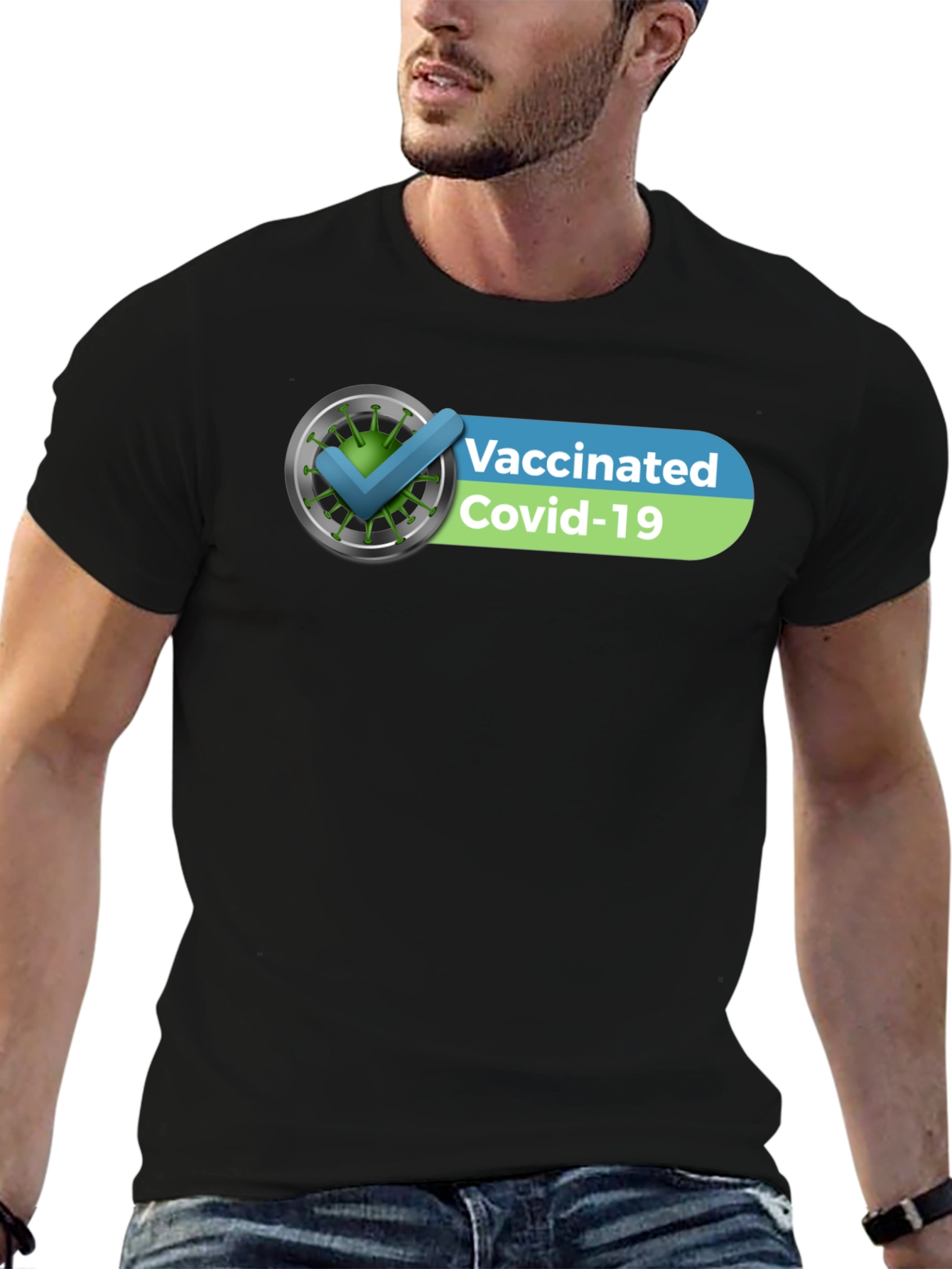 Vaccinated Covid-19 Checkmark T-Shirt