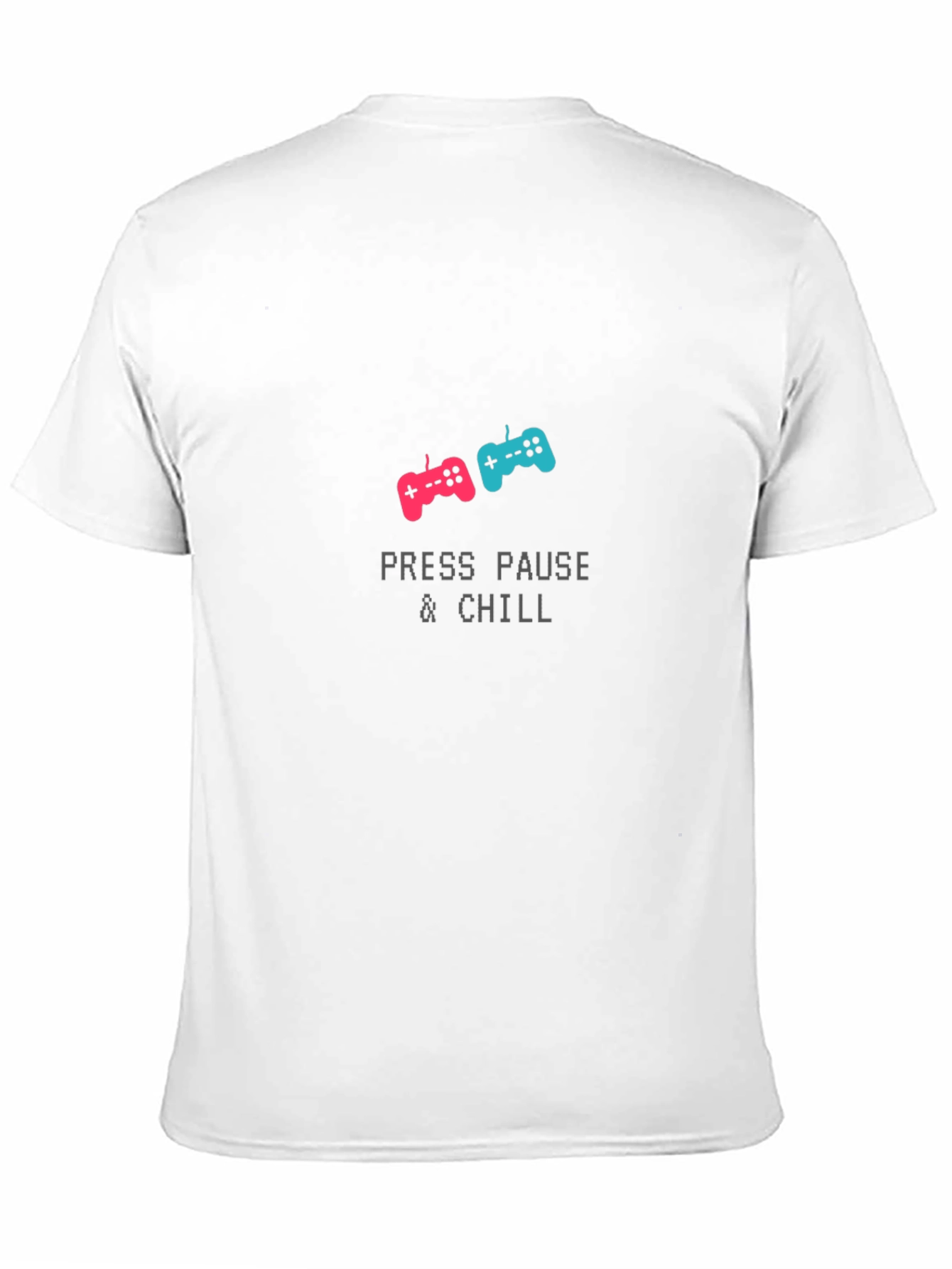 Press Pause & Chill Gamer T-Shirt - Black