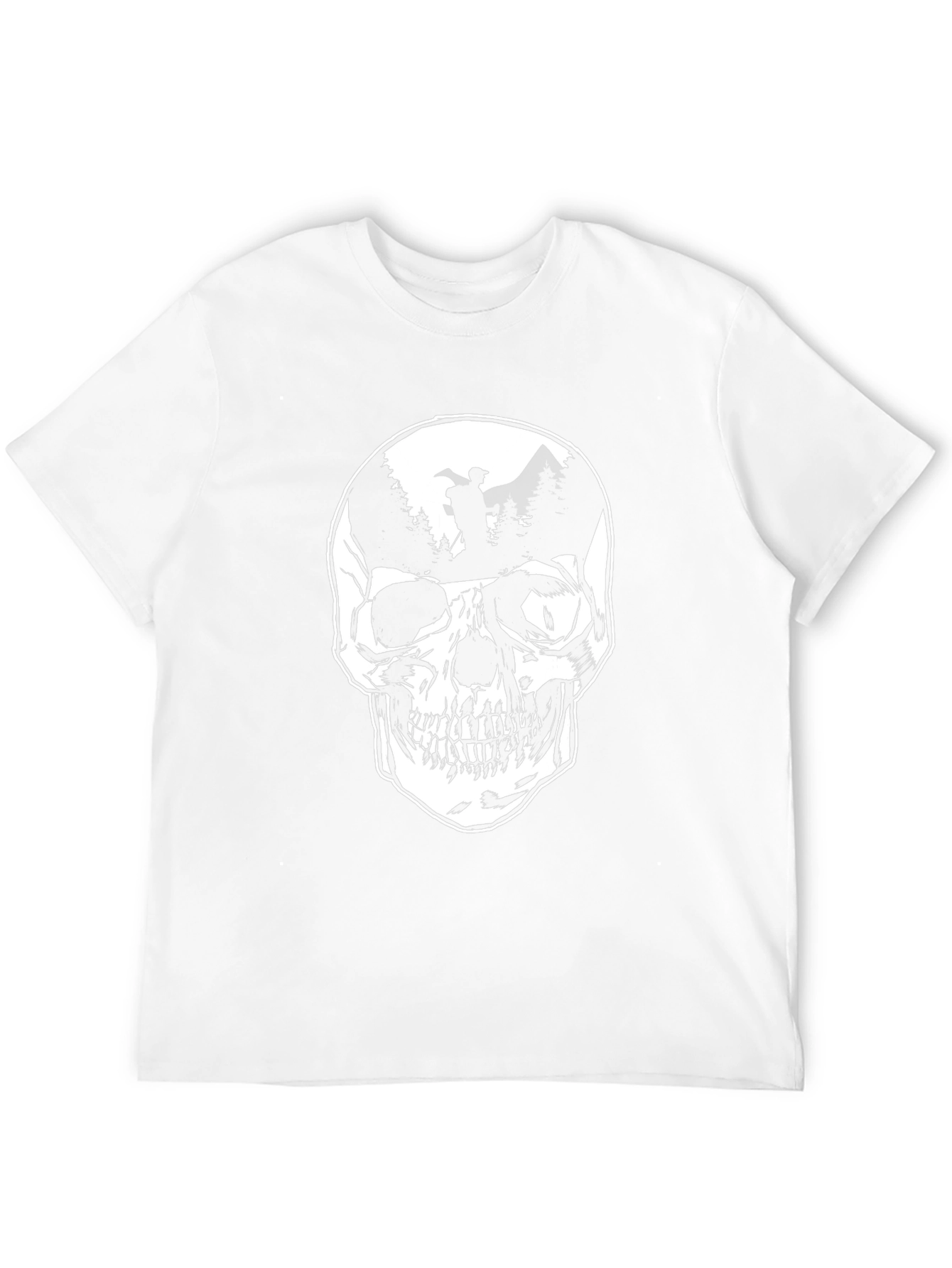Skull Graphic T-Shirt - Mountain Hiker Design
