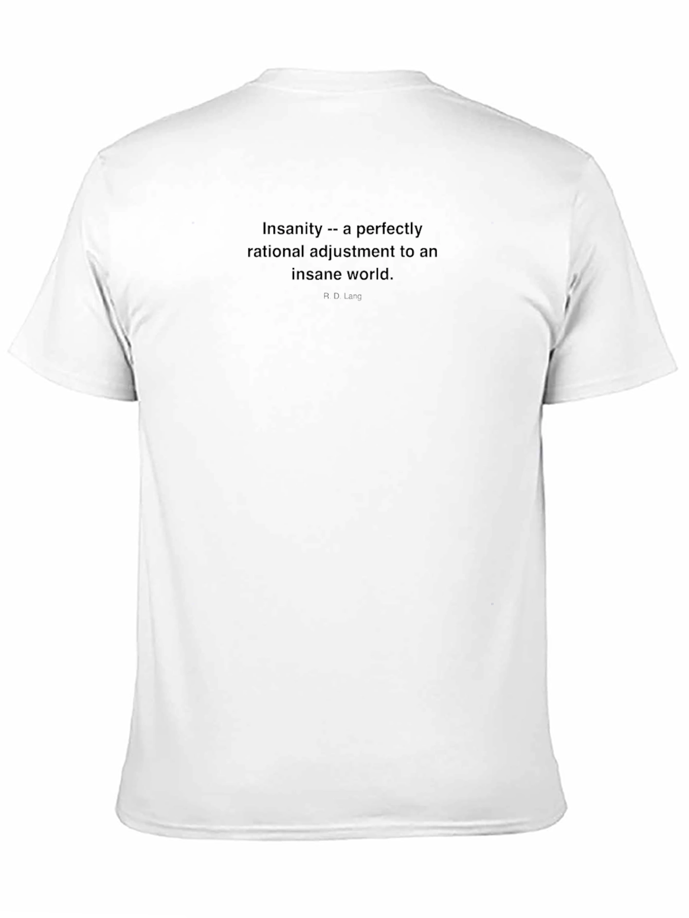 Insanity Quote Graphic Tee - Black