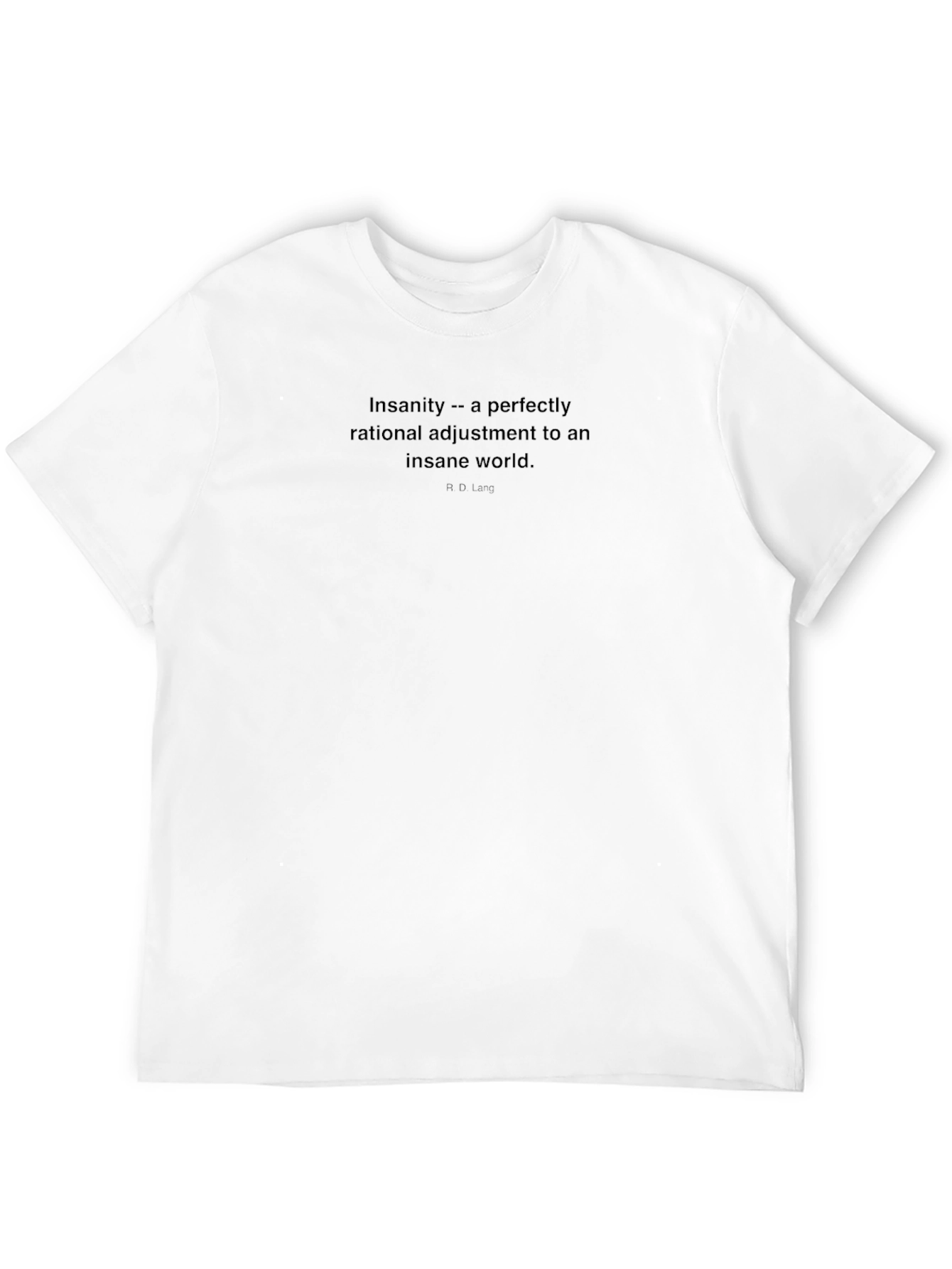 Insanity Quote Graphic Tee - Black