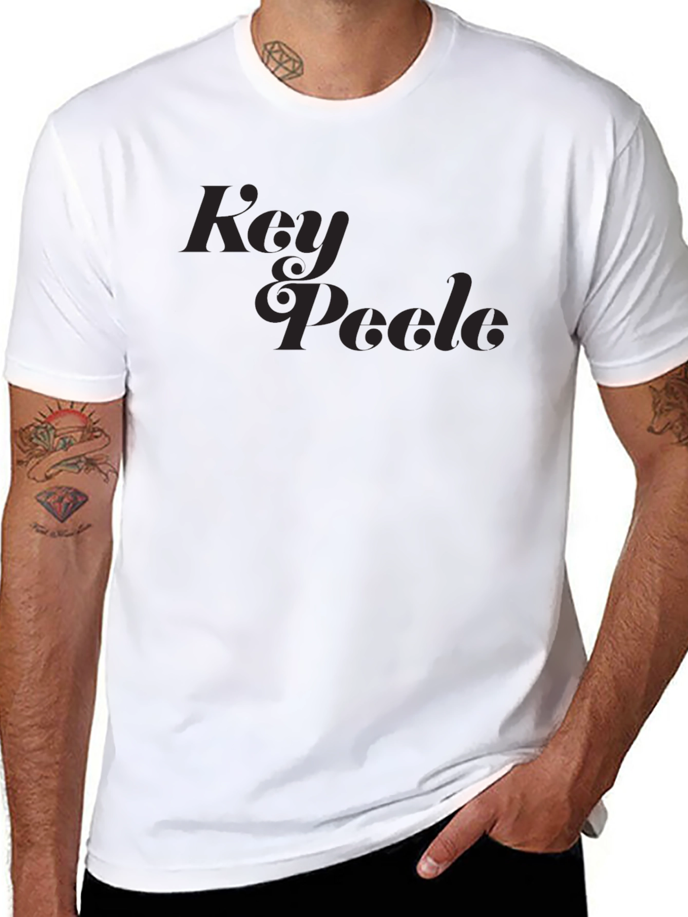 Key & Poole Black Graphic T-Shirt
